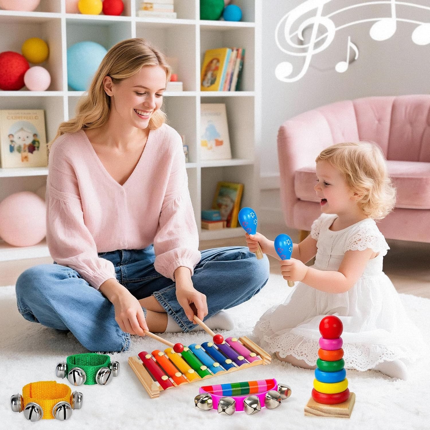 Wooden Kids Musical Instruments for Toddlers: Develop Creativity & Coordination