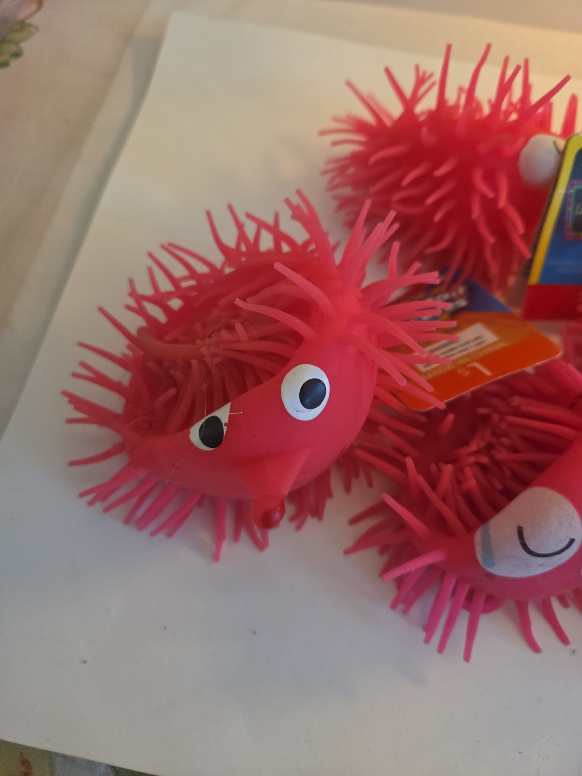 Set of 8 Puffy Sensory Spikey Squeezable Puffs