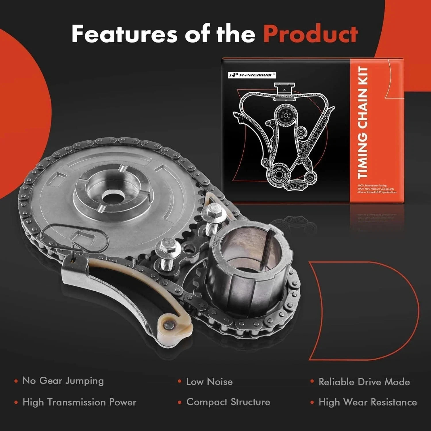 Timing Chain Kit W/Tensioner [OHV 8Cyl 4.3 4.8 5.3 6.0 6.2L] Compatible with Che