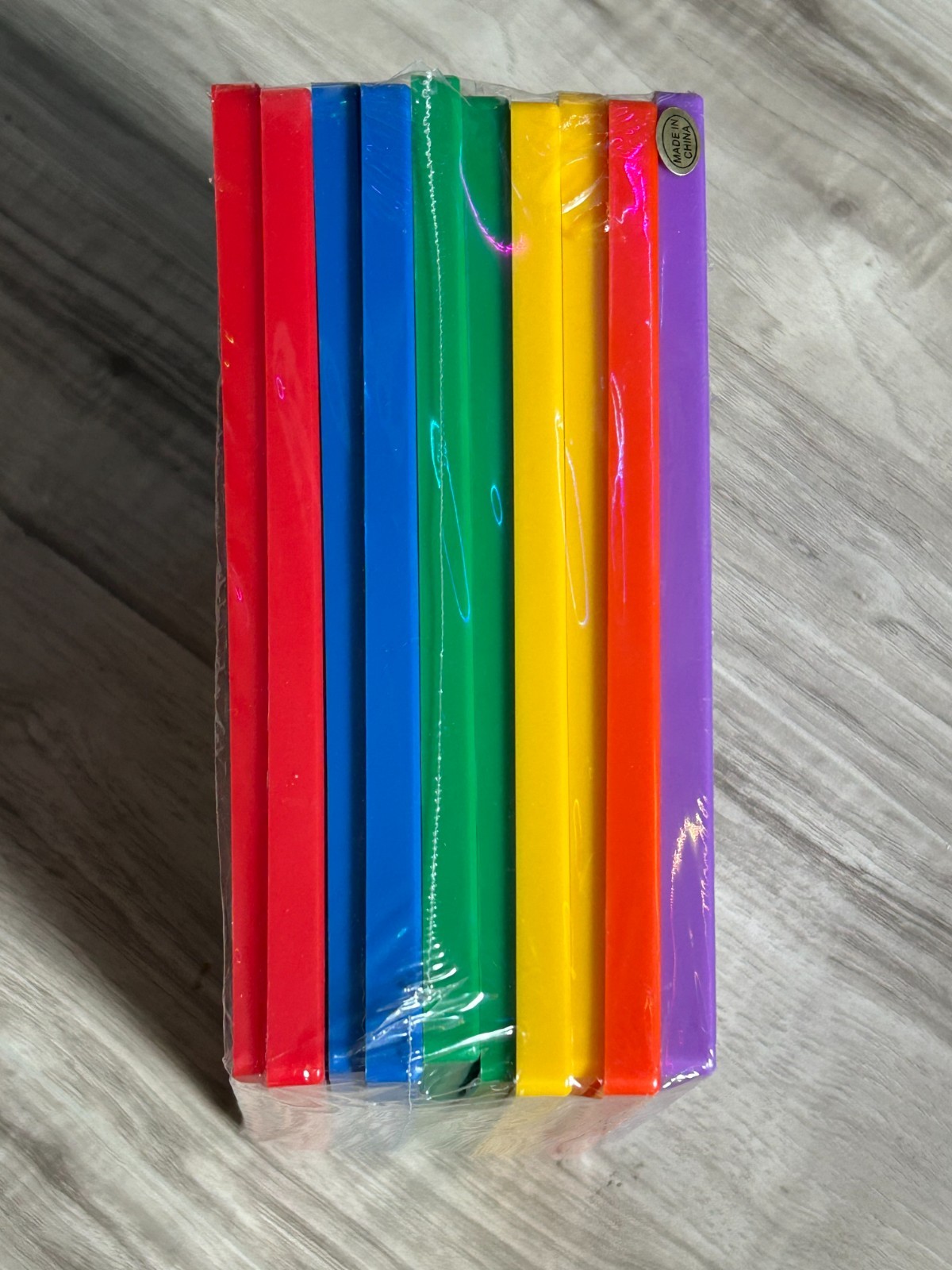 Learning Resources Plastic Geoboards – Set of 10 Rainbow Colors Brand New