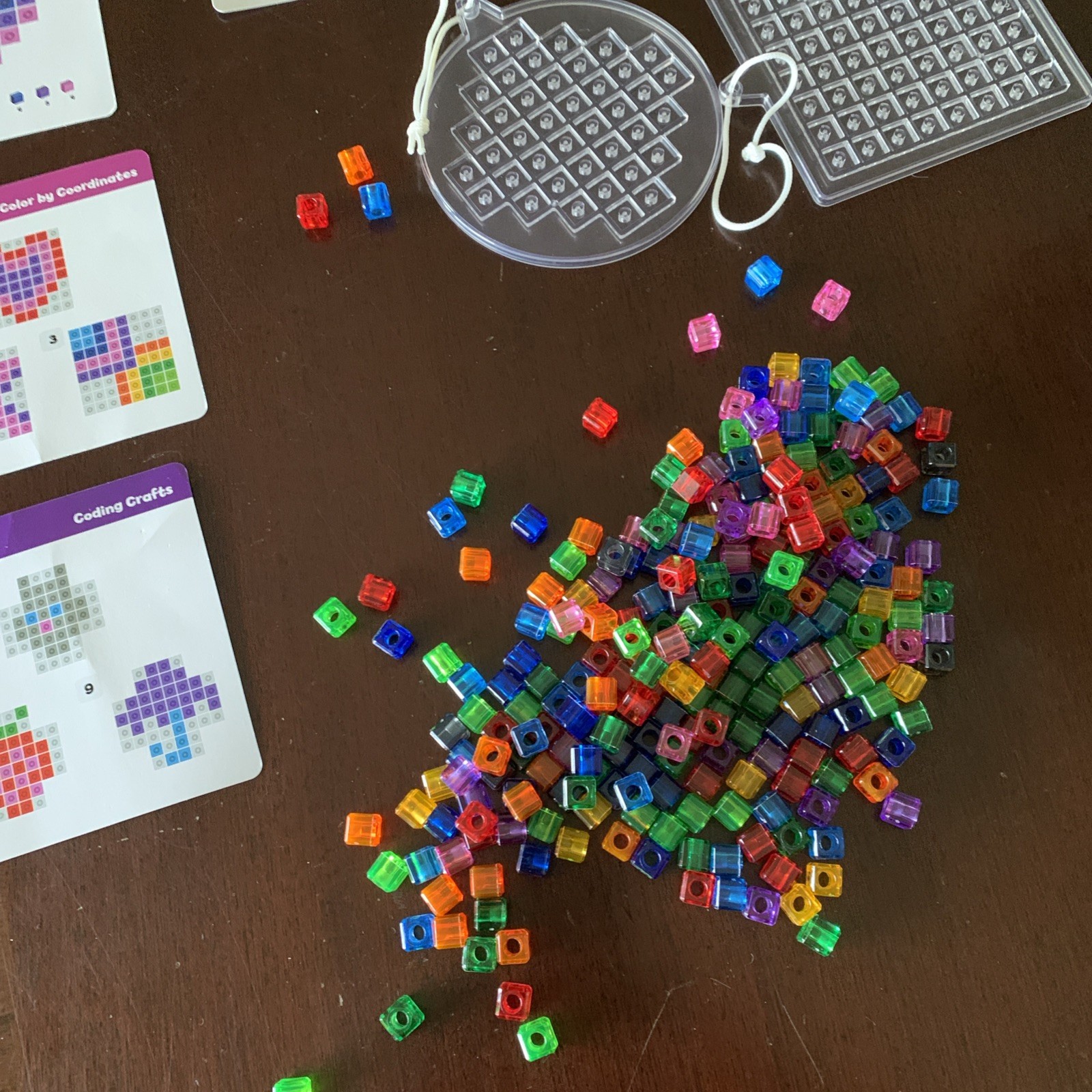 Stem Color By Coordinates Plastic Cubes For Children
