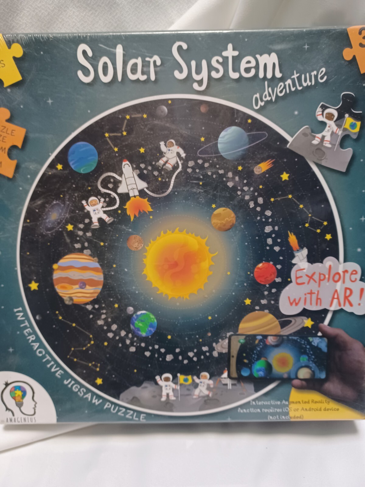 50pcs Solar System Adventure Interactive Puzzle Amagenius Explore With AR Sealed