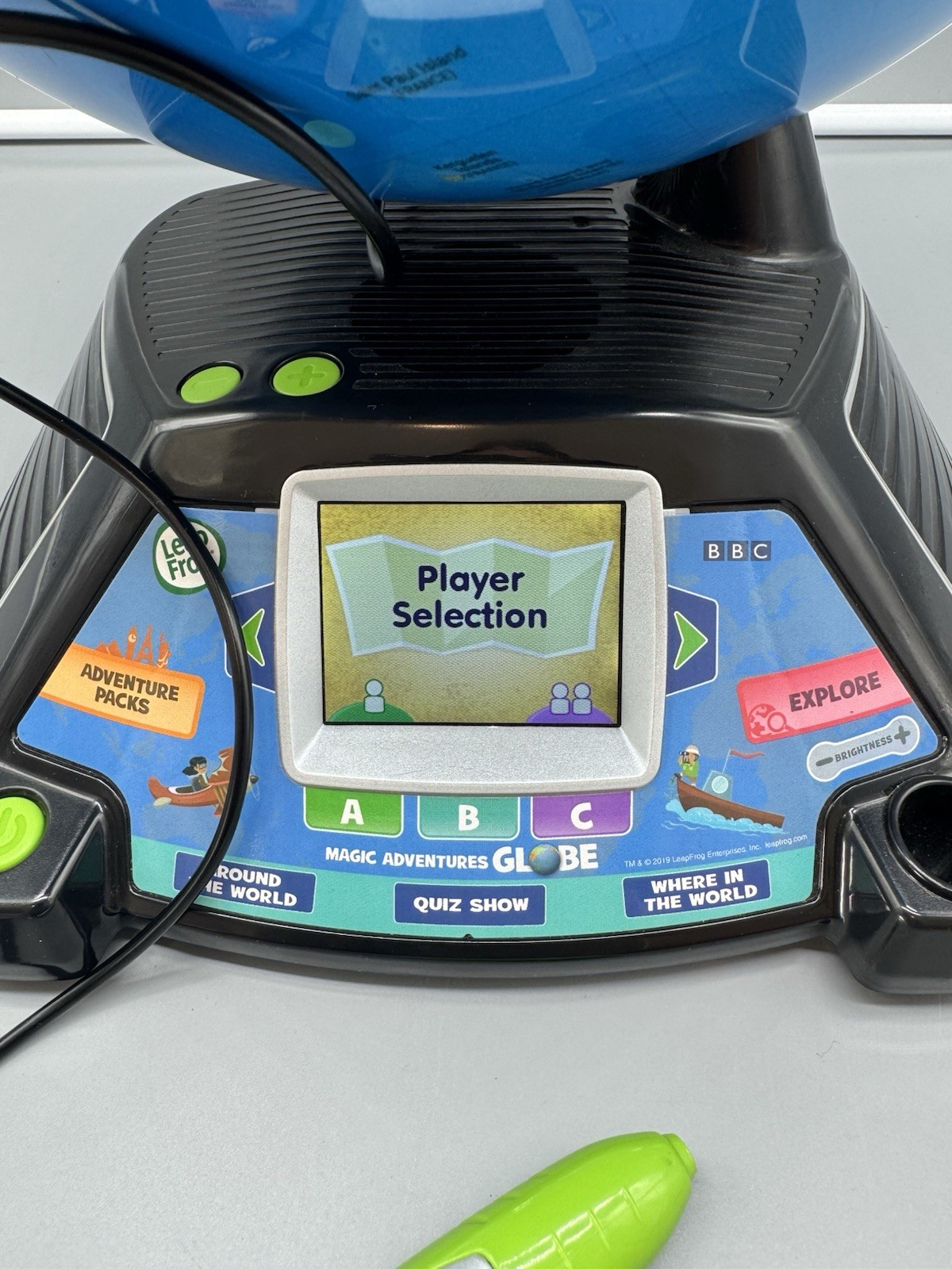 Leap Frog Magic Adventures Globe & Stylus Electronic Learning Toy (Tested)