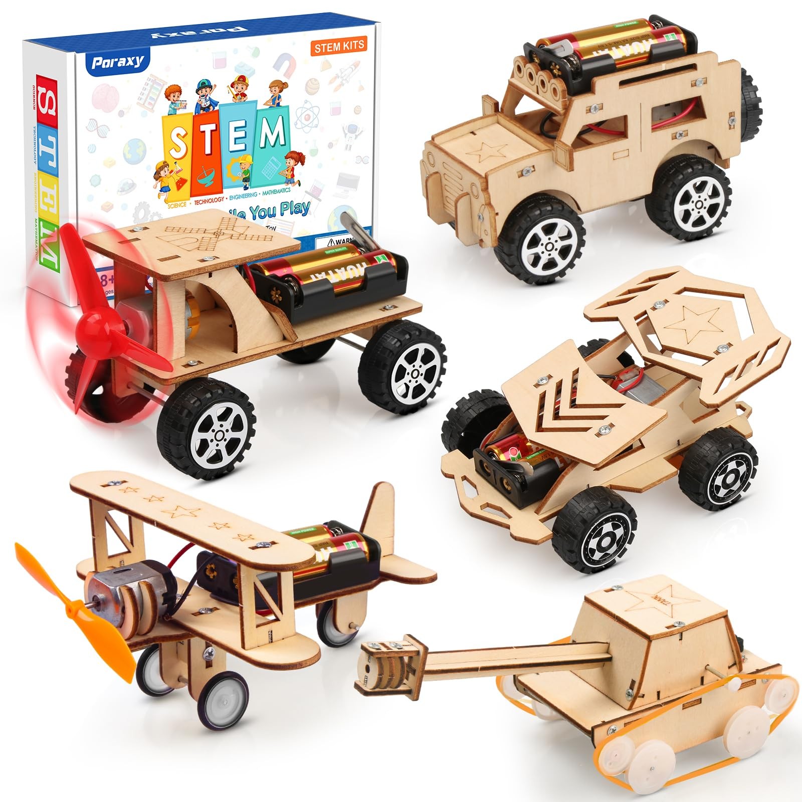 5 in 1 STEM Kits for Age 8-10, Science Building Project Craft for 8-13, Model…