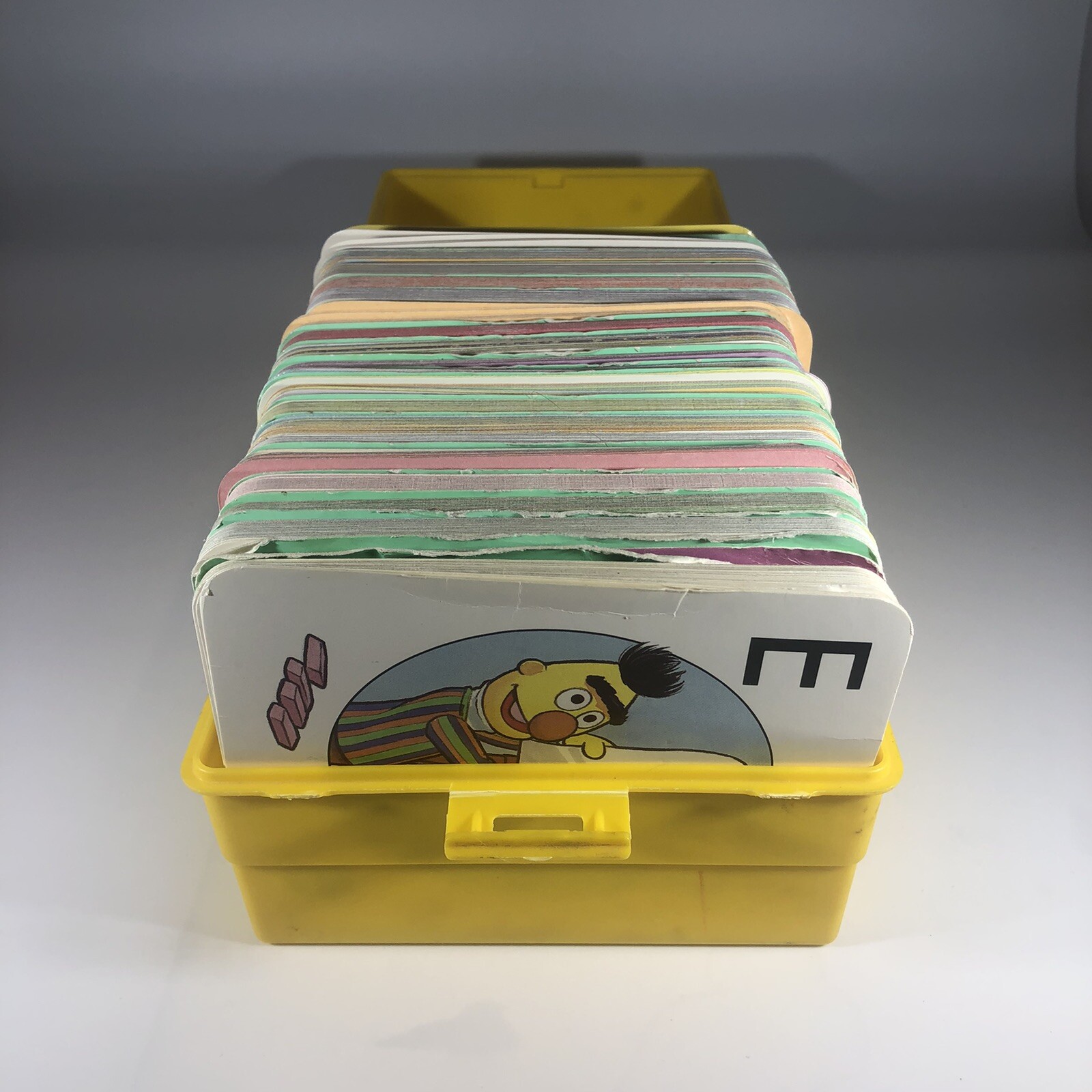 Sesame Street Early Learning Games Flash Cards Kit VTG Jim Henson Muppets 1989