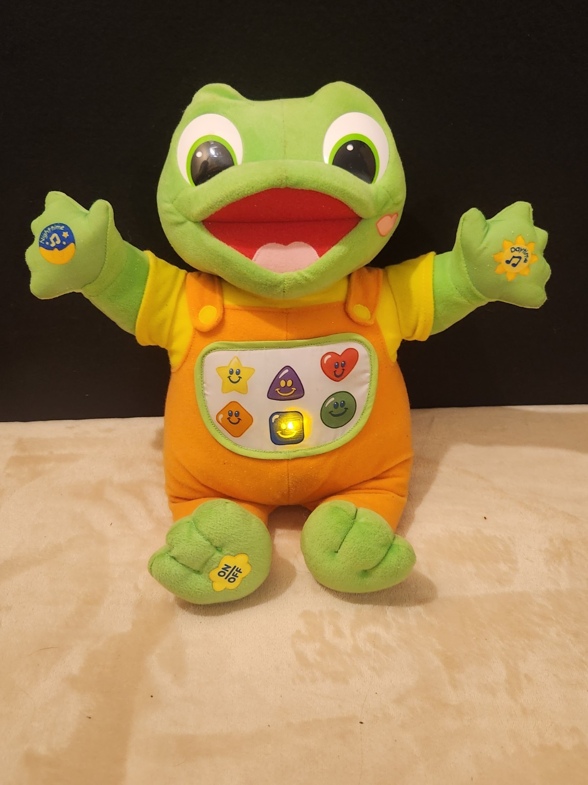 Y2K Baby Tad Leap Frog Hug &Learn Plush Talks And Sings Interactive 2001 Vintage