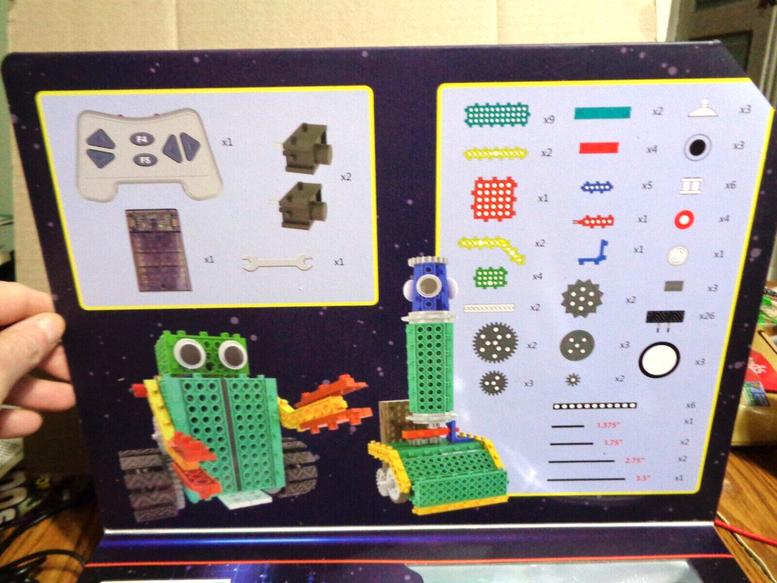 New STEM Build-Your-Own Robots Kit 2 In 1 STEM 111 Pieces Build Connect Control
