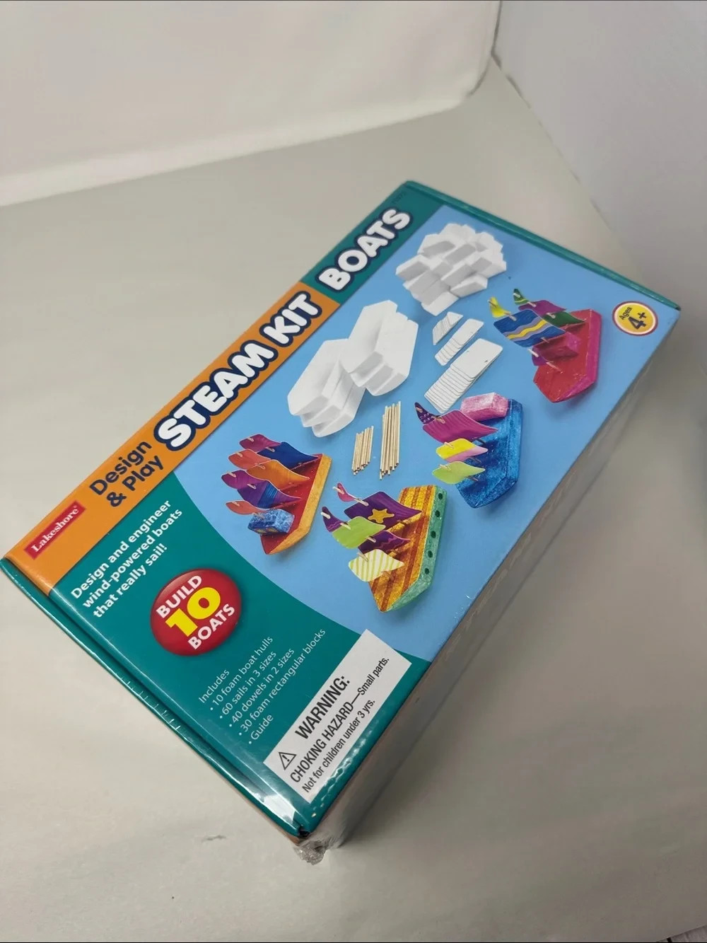 LAKESHORE DESIGN & ENGINEER STEAM KIT BOATS BUILDS 10 HOMESCHOOL ARTS & CRAFTS
