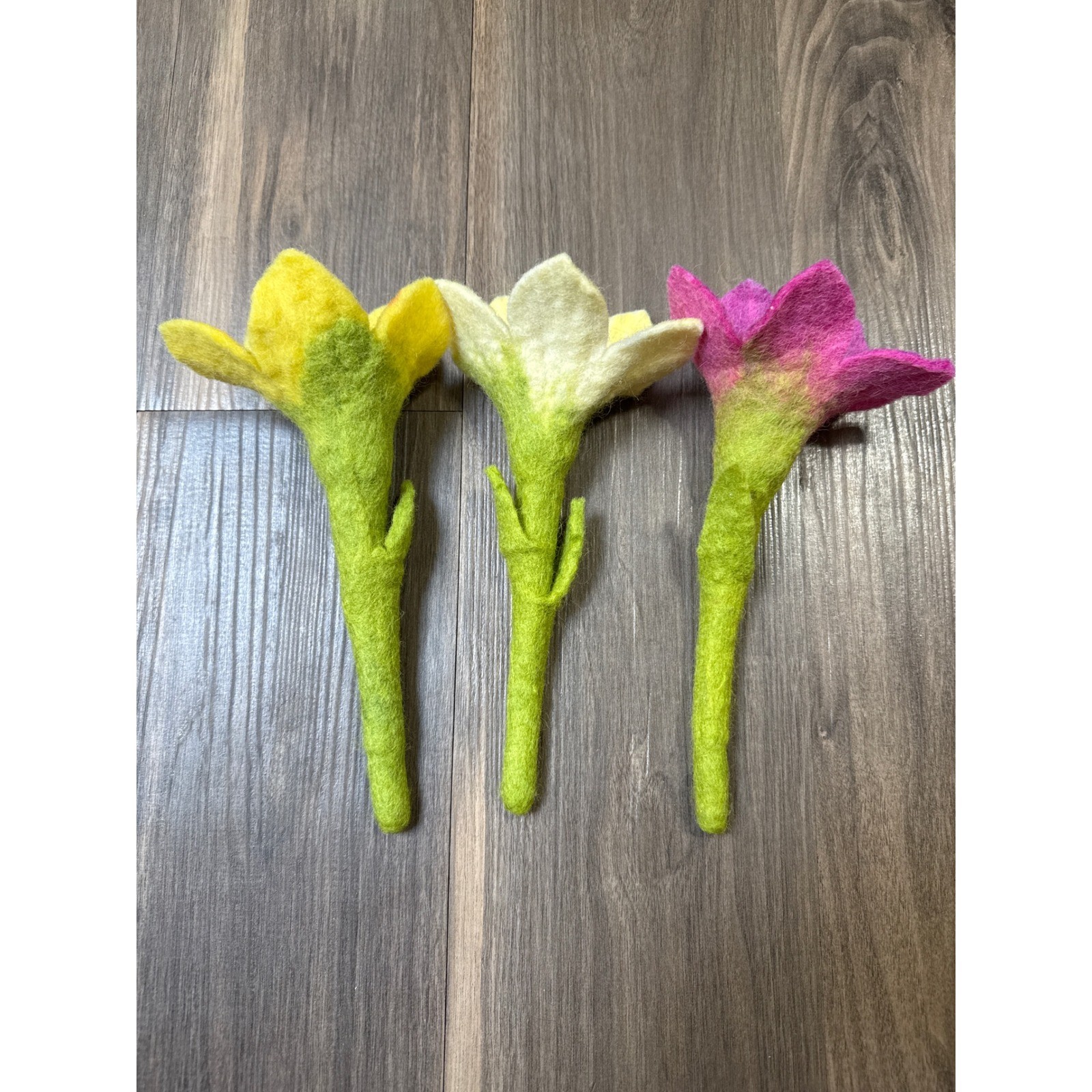 Lovevery Replacement Felt Flowers Kids Lot of 3 Montessori Sensory Toys