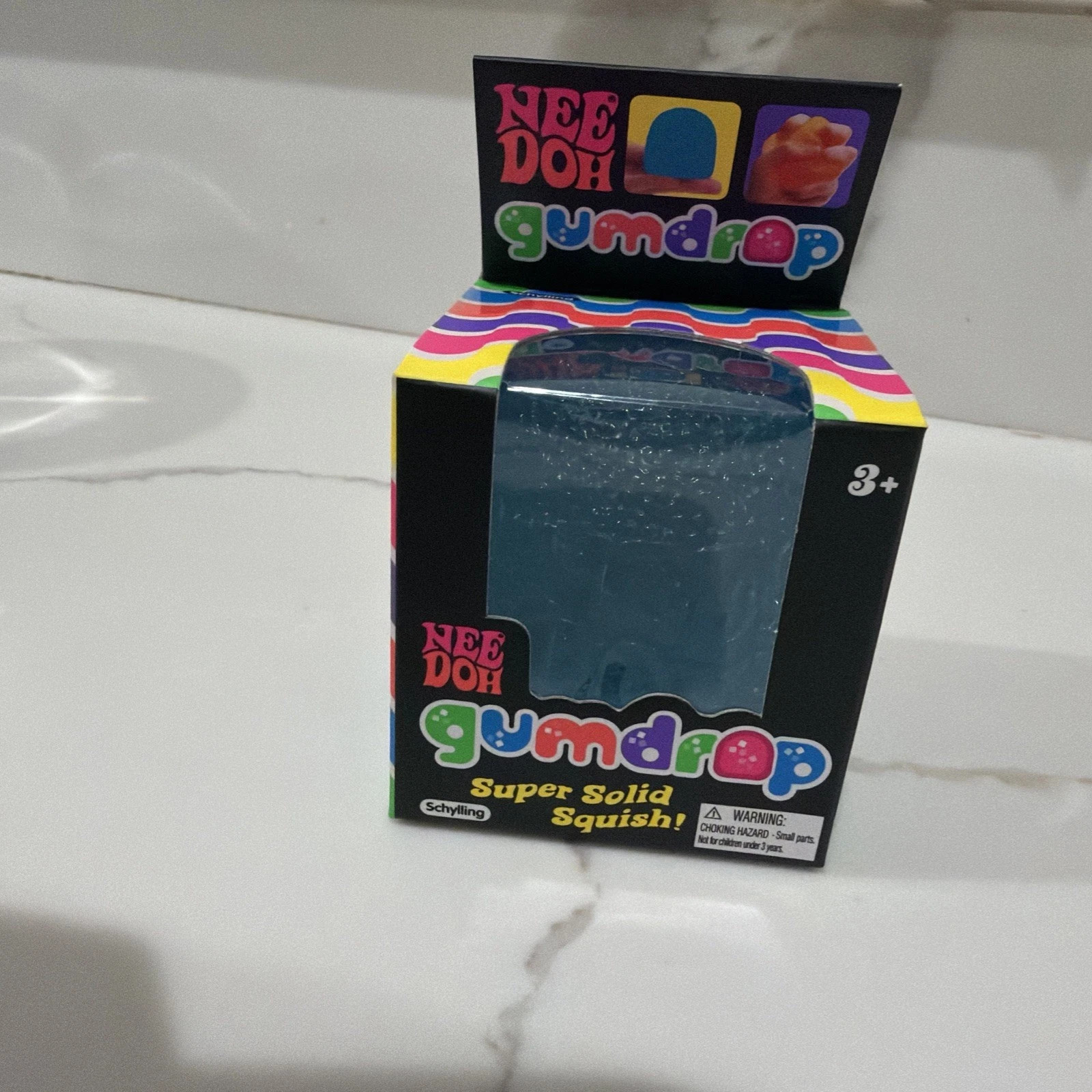 Needoh Gum Drop BLUE Squishy Fidget Ball Viral Tiktok Trend Gumdrop NEW NEE DOH