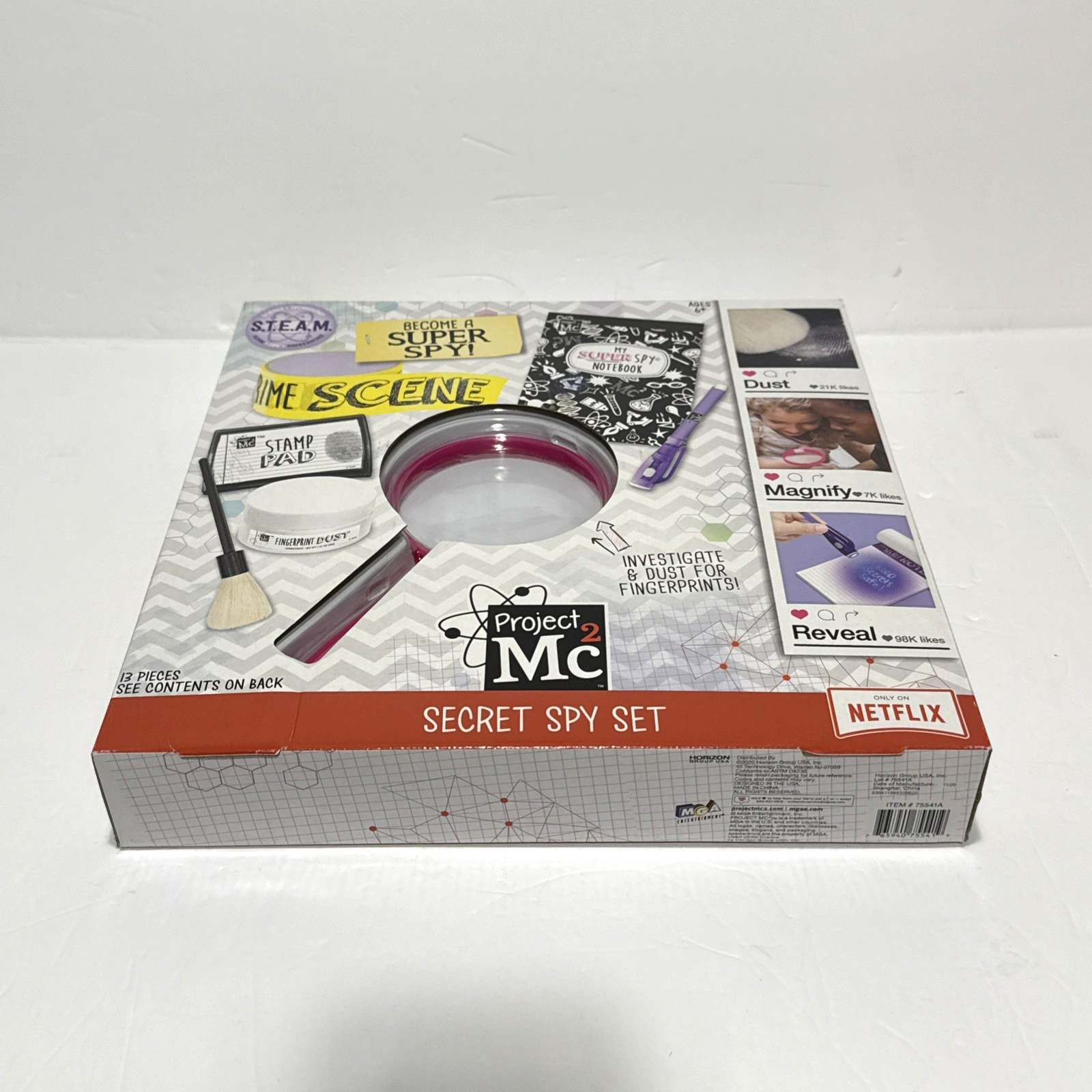 Netflix Project Mc2 Secret Spy Set Playset Kit Opened Box Contents New Sealed