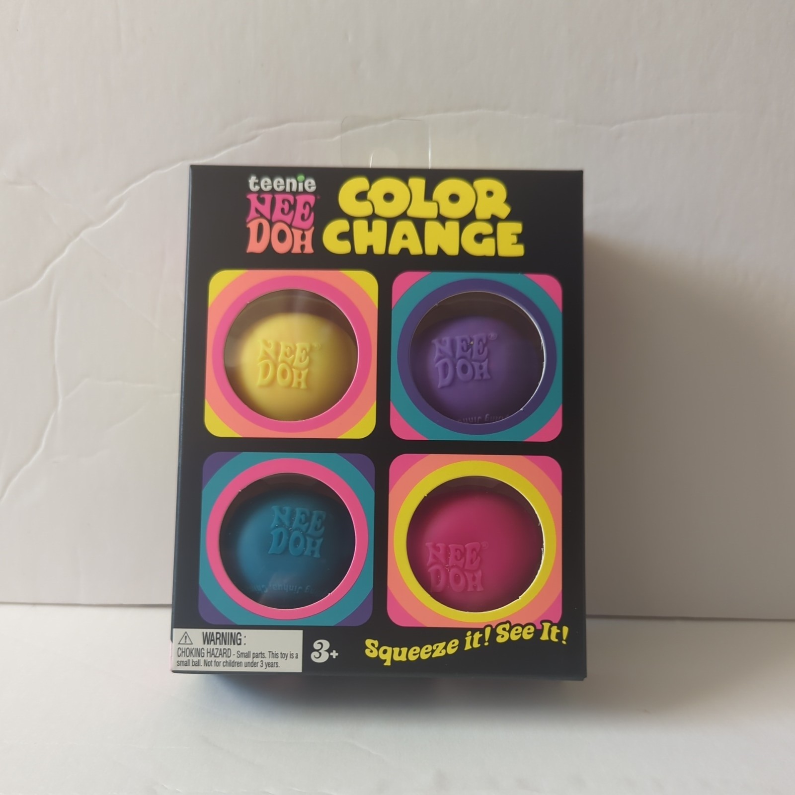 Teenie NeeDoh Color Change 4 Pack TikTok Viral Rare HTF Sensory Fidget Toy