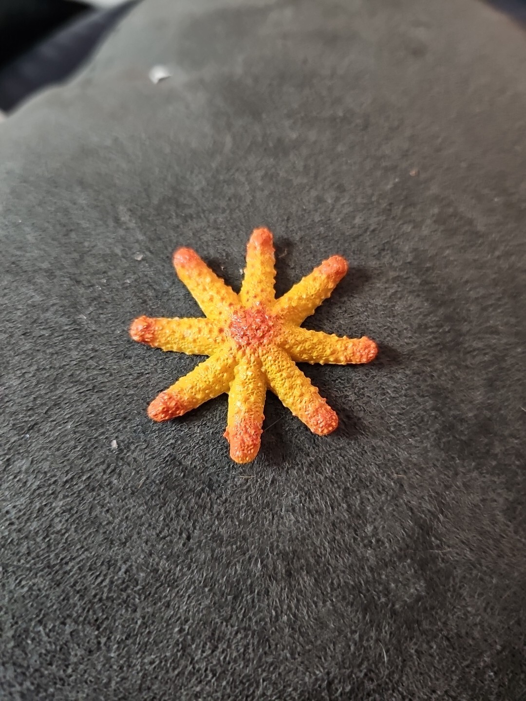Unbranded Orange Plastic Toy Starfish- 1.5 Imches