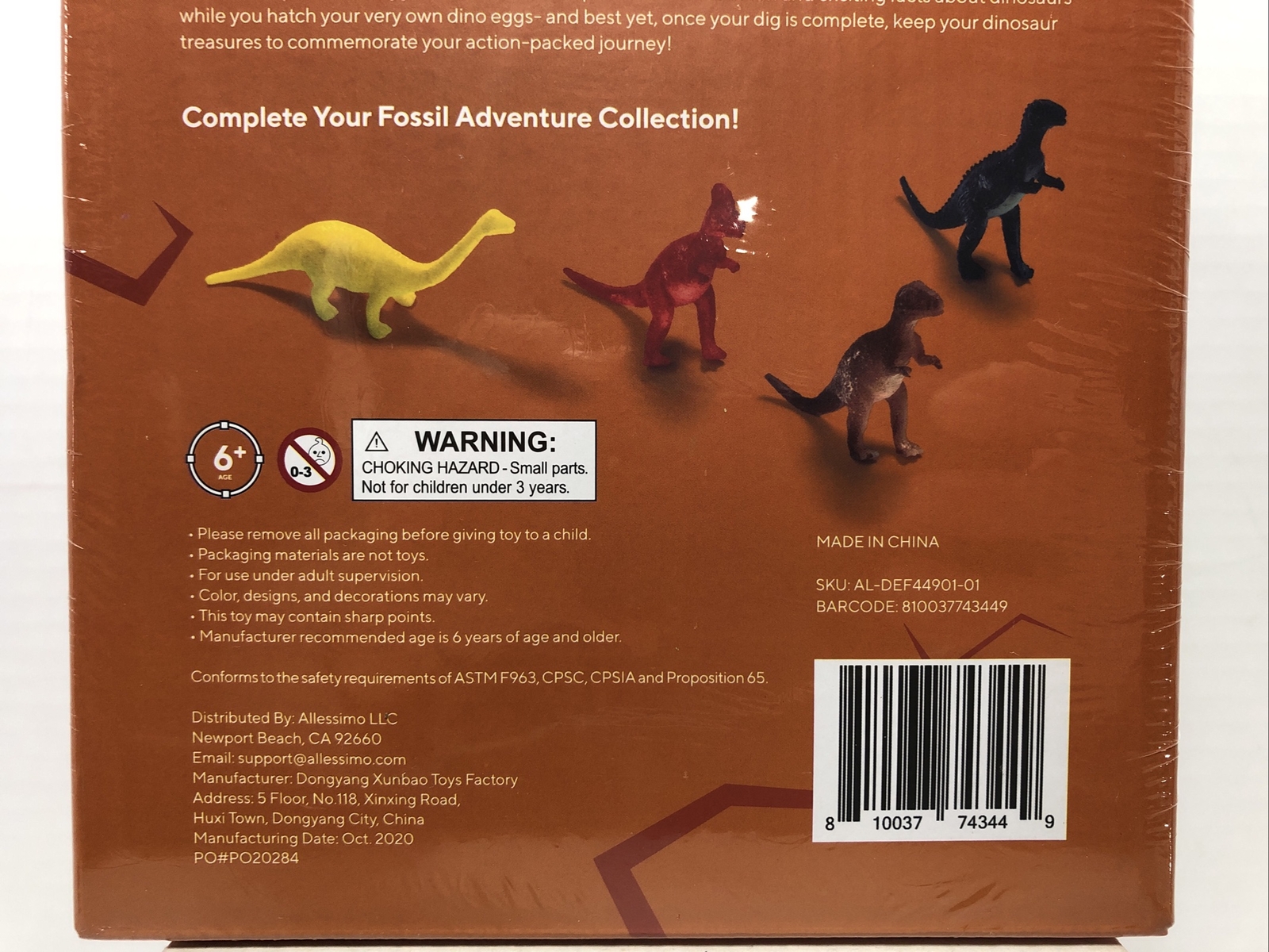 Dino Egg Discovery Dig Kit with 4 Hatching Eggs 3 Tools Jr. Paleontologist