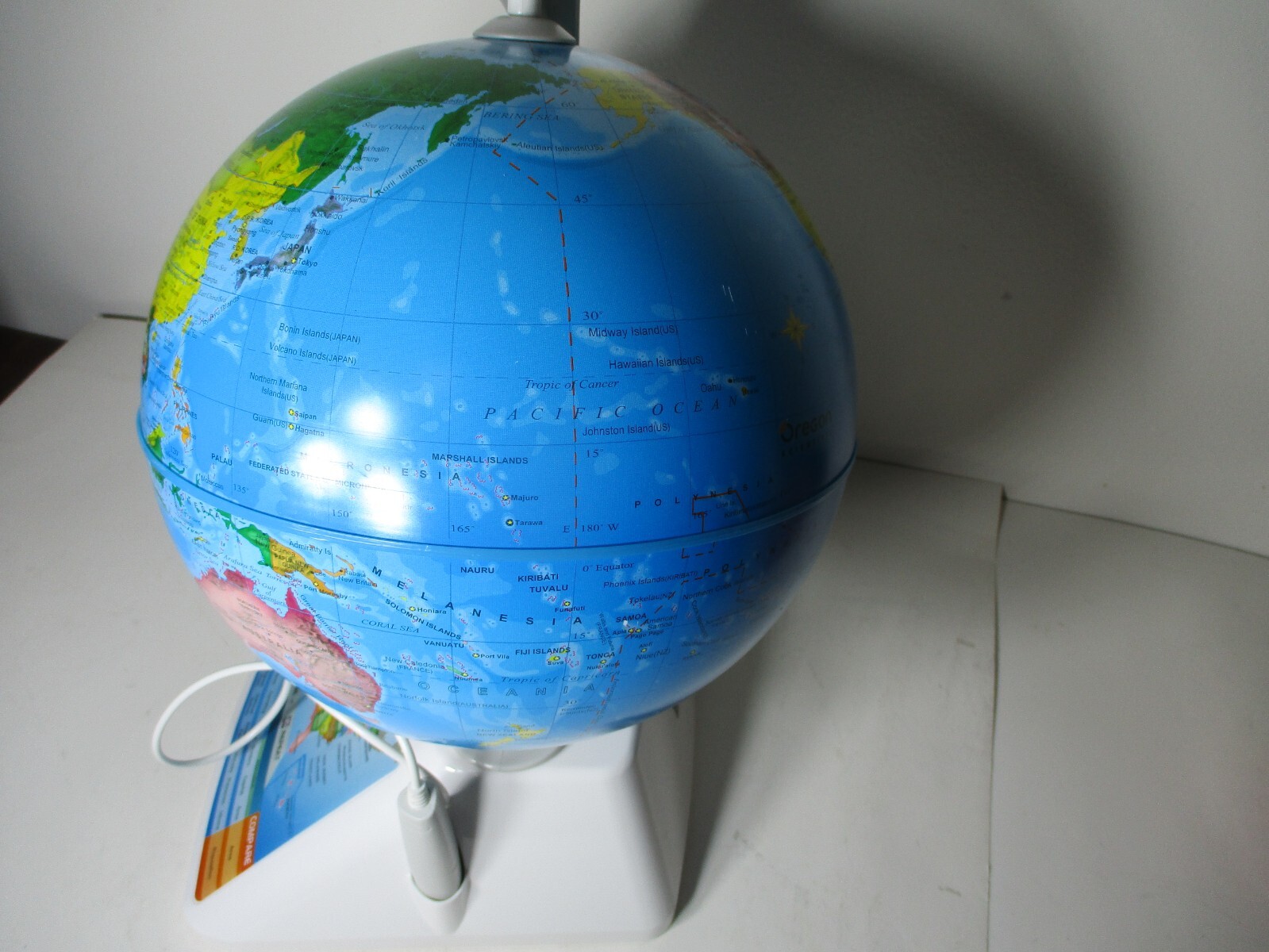 Oregon Scientific Smart Globe Find/ Touch/ Compare SG268R Tested/Working