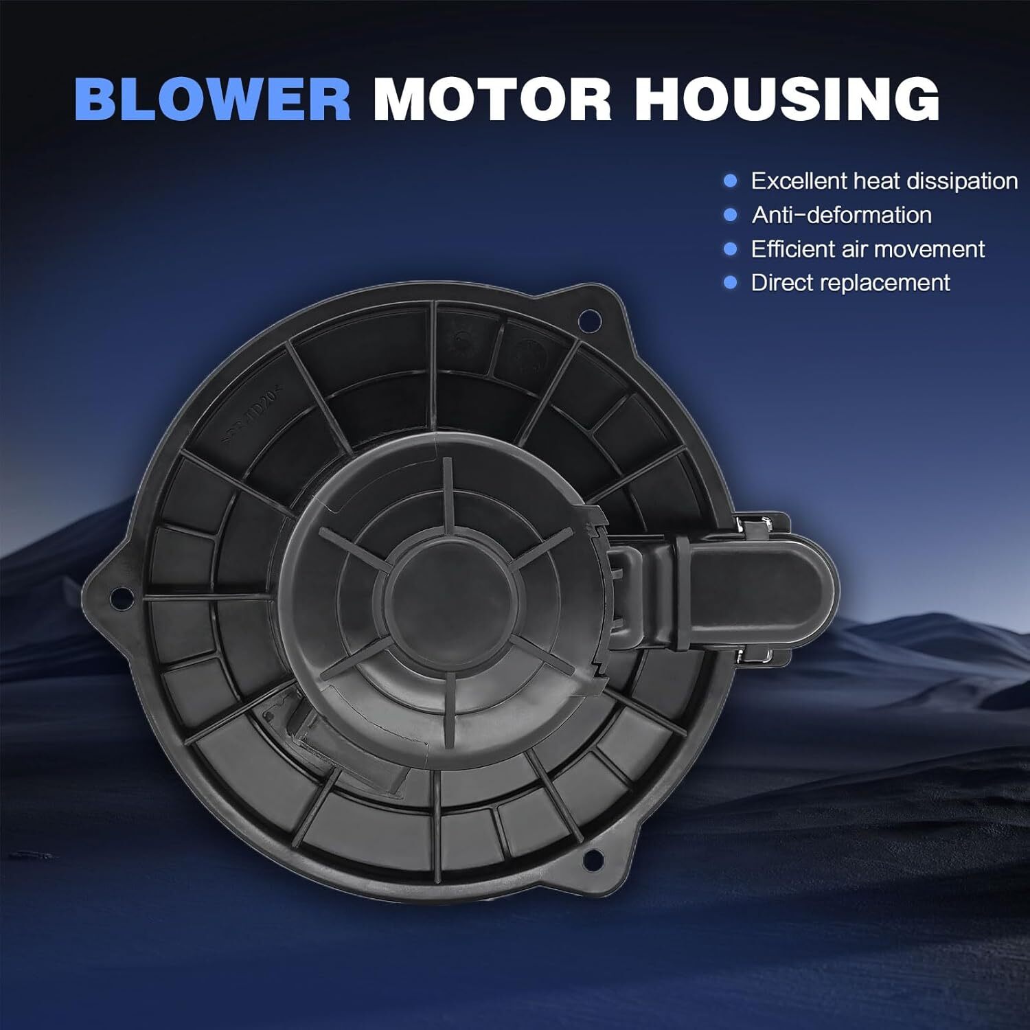HVAC Heater Blower Motor with Fan Cage Compatible with Hyundai Accent 2003-2011,