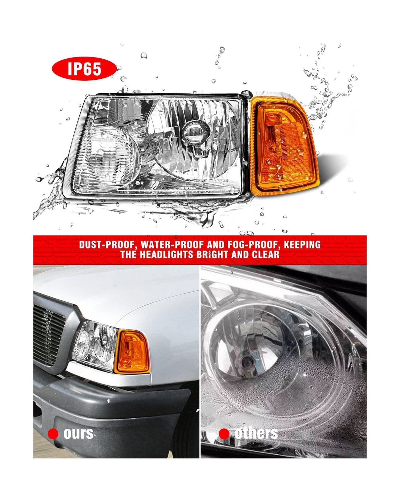 for 2001 2002 2003 2004 2005 2006 2007 2008 2009 2010 2011 Ford Ranger Headli…