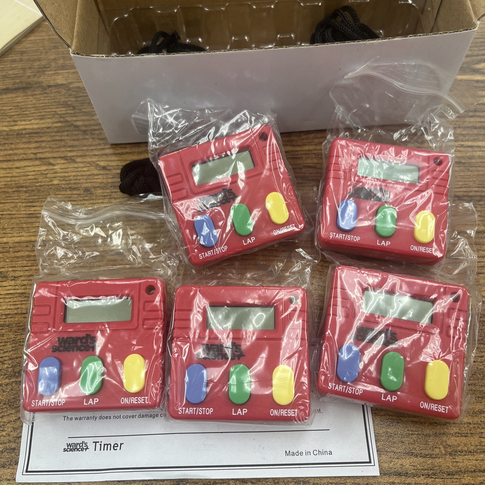 Wards Science Lap timers Set of 5 Education Science Project Classroom Stopwatch