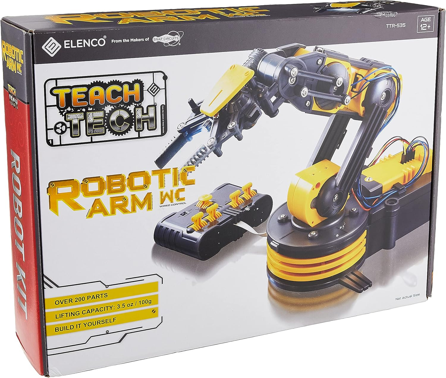 Teach Tech “Robotic Arm Wire Controlled”, Robotic Arm Kit, STEM Building Toys fo
