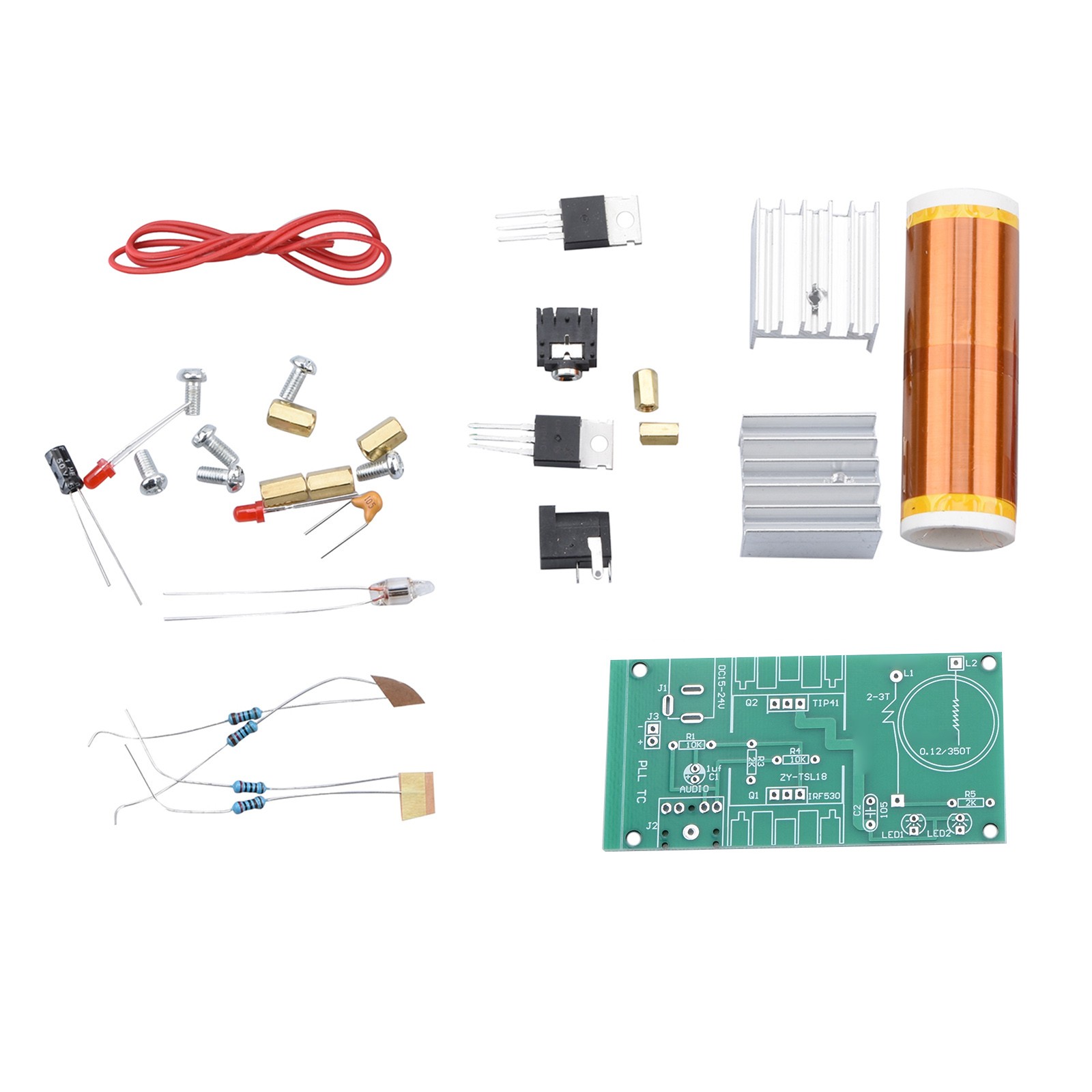 Unassembled Coil 15W Music Speaker Electronic Field Project Kits Wireless