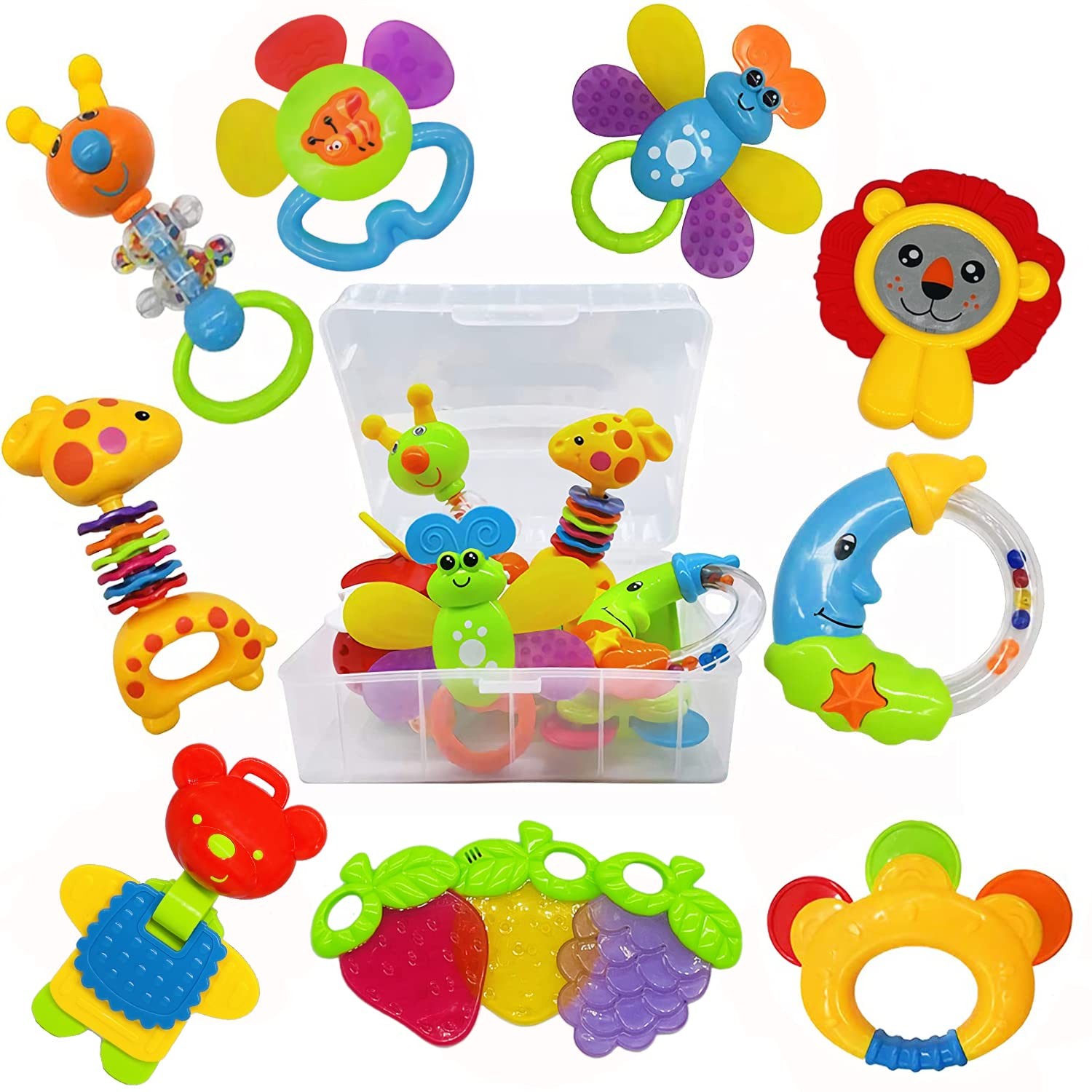 AIVIAI Baby Toys 0-6 Months Infant 0-3 Multicolored