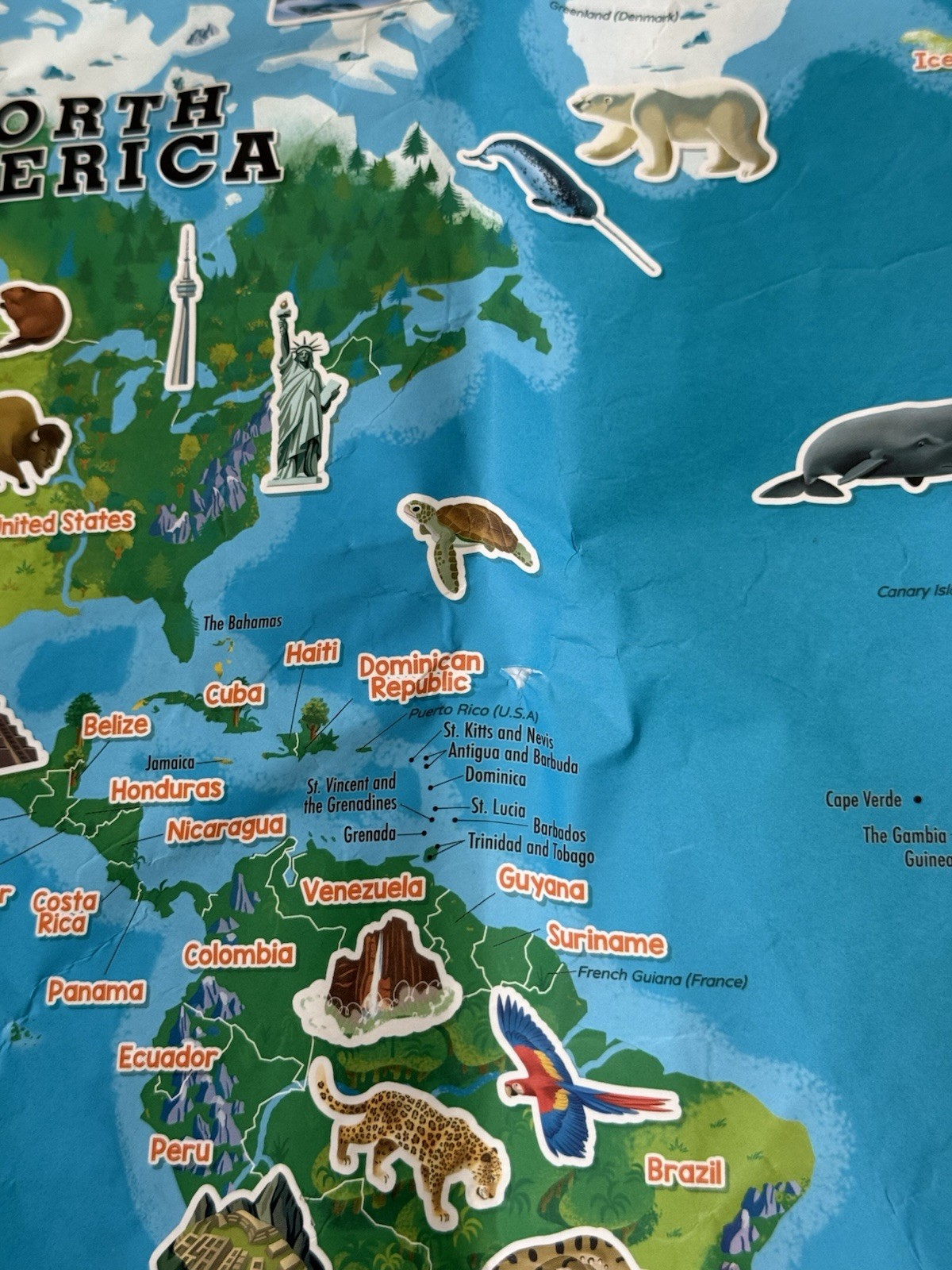 LeapFrog Touch & Learn World Map Animals & Landmarks English Geography