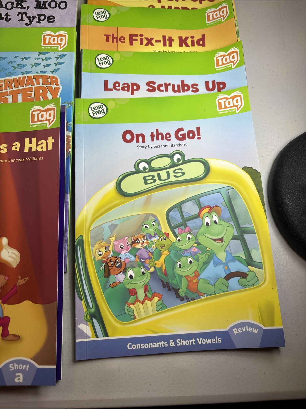 LeapFrog Leap Reader Tag Learn to Read Book Lot Olivia King Fu Panda 196B17