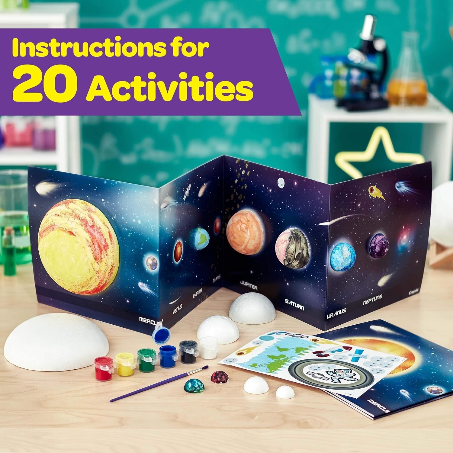 Crayola STEAM Solar System Science Kit Educational Toy Gift for Kids Ages 7 – 10