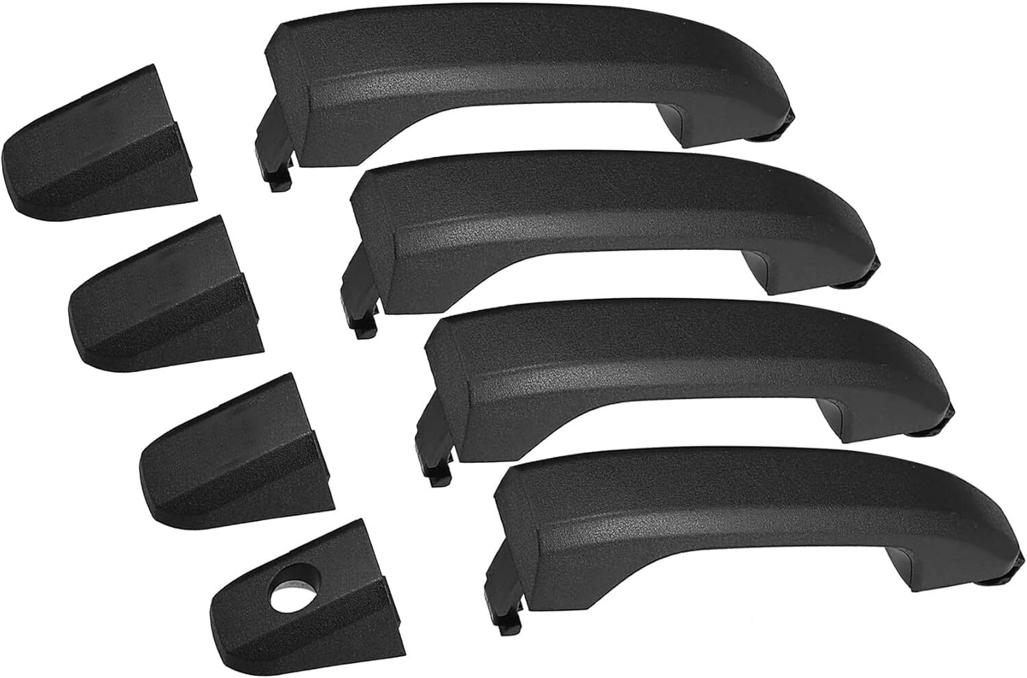 Exterior Door Handle Textured Black Compatible with 2014-2019 Silverado Sierra