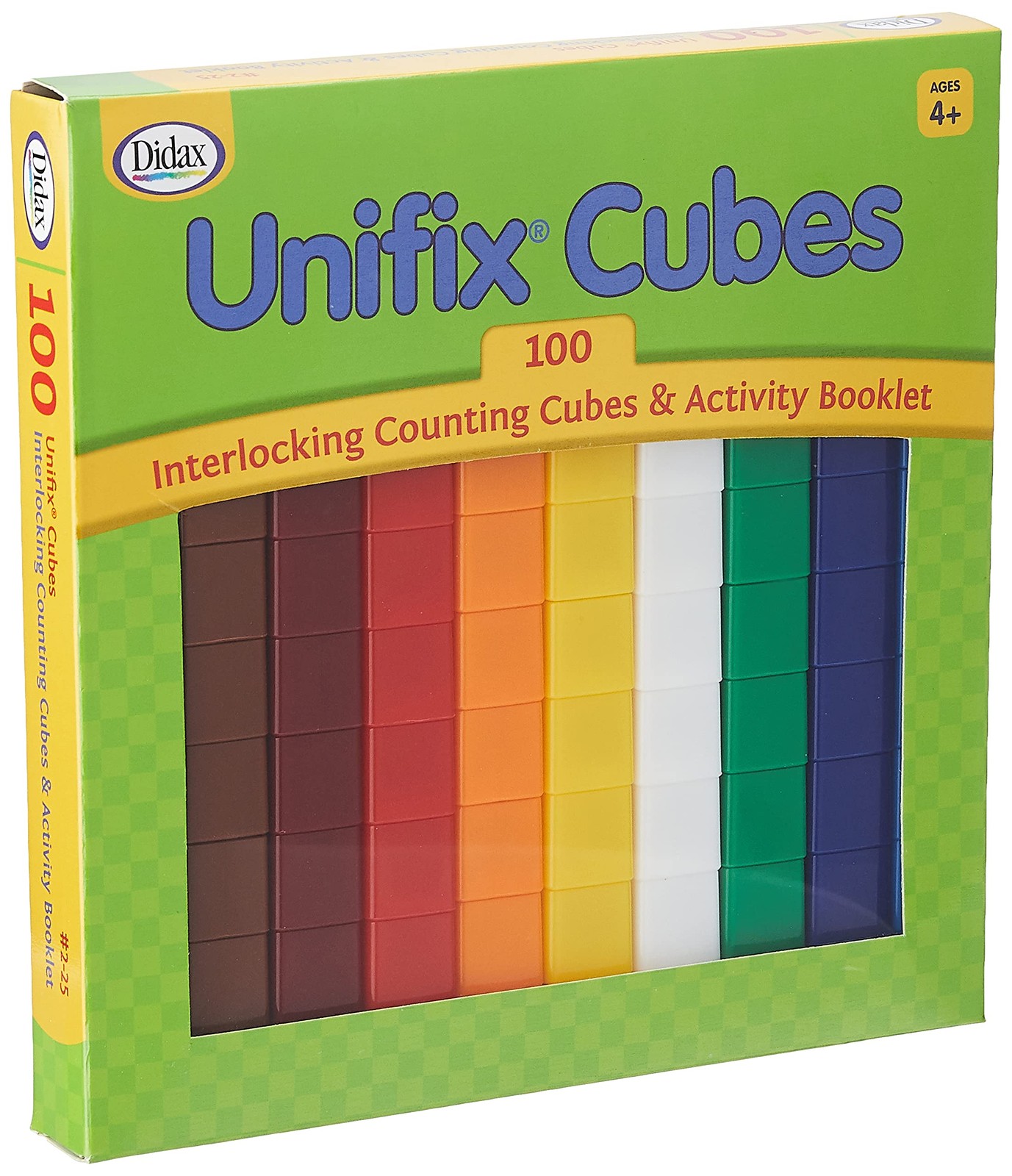 100 Piece Unifix Building Cubes Set for Early Math Learning Ages 4 and Up
