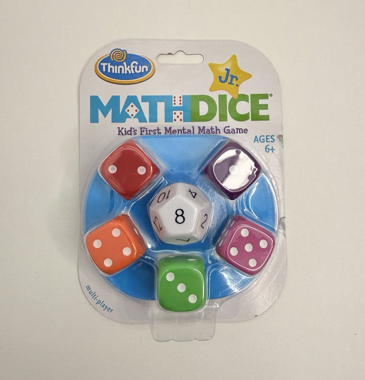 ThinkFun Math Dice Jr. Mental Math Game Ages 6+ 8-11 Years Educational 2010