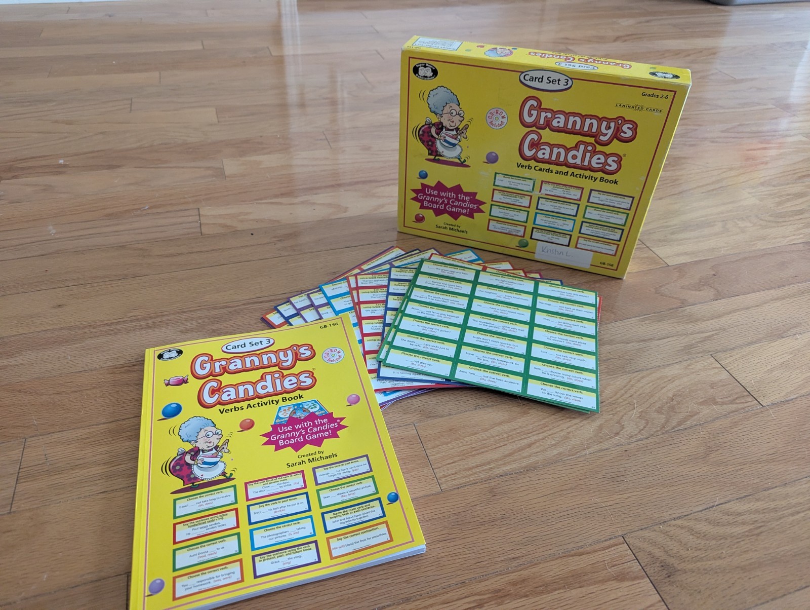 Granny’s Candies Verb Cards Educational Card Set 3 Ages 8-11