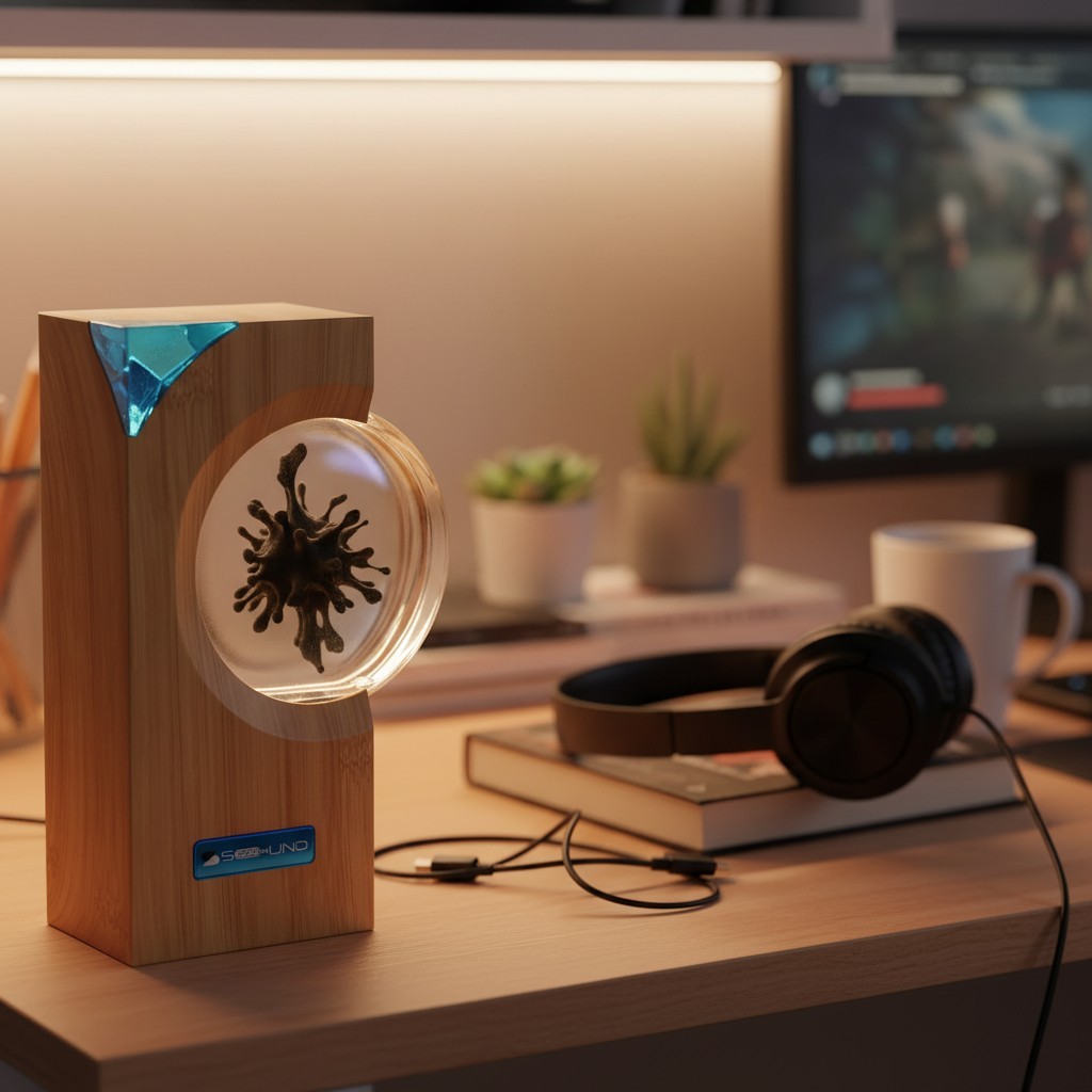 Revolutionary Ferrofluid Music Mate Lamp – Rechargeable & Bluetooth Enabled