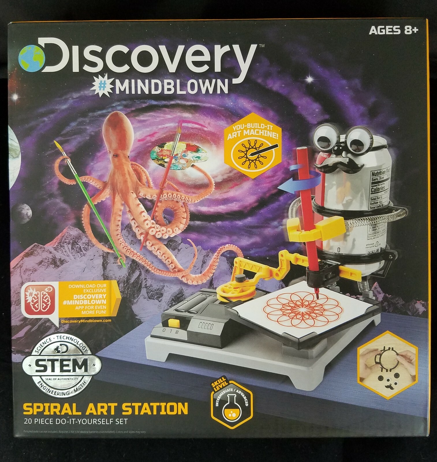 Discovery Mindblown Spiral Art Station 20 Piece STEM Ages 8+ New In Box