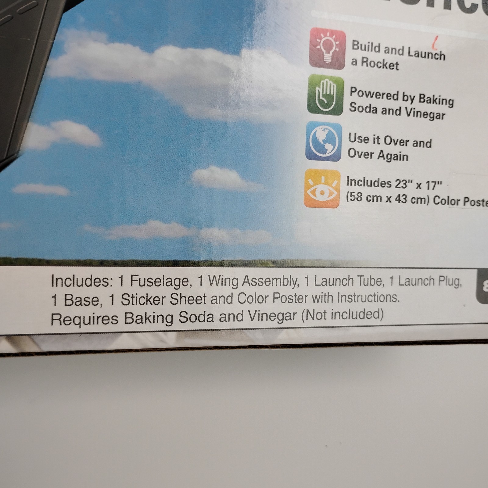 Smithsonian Rocket Science STEM Learning Kit Build Launch Baking Soda Vinegar