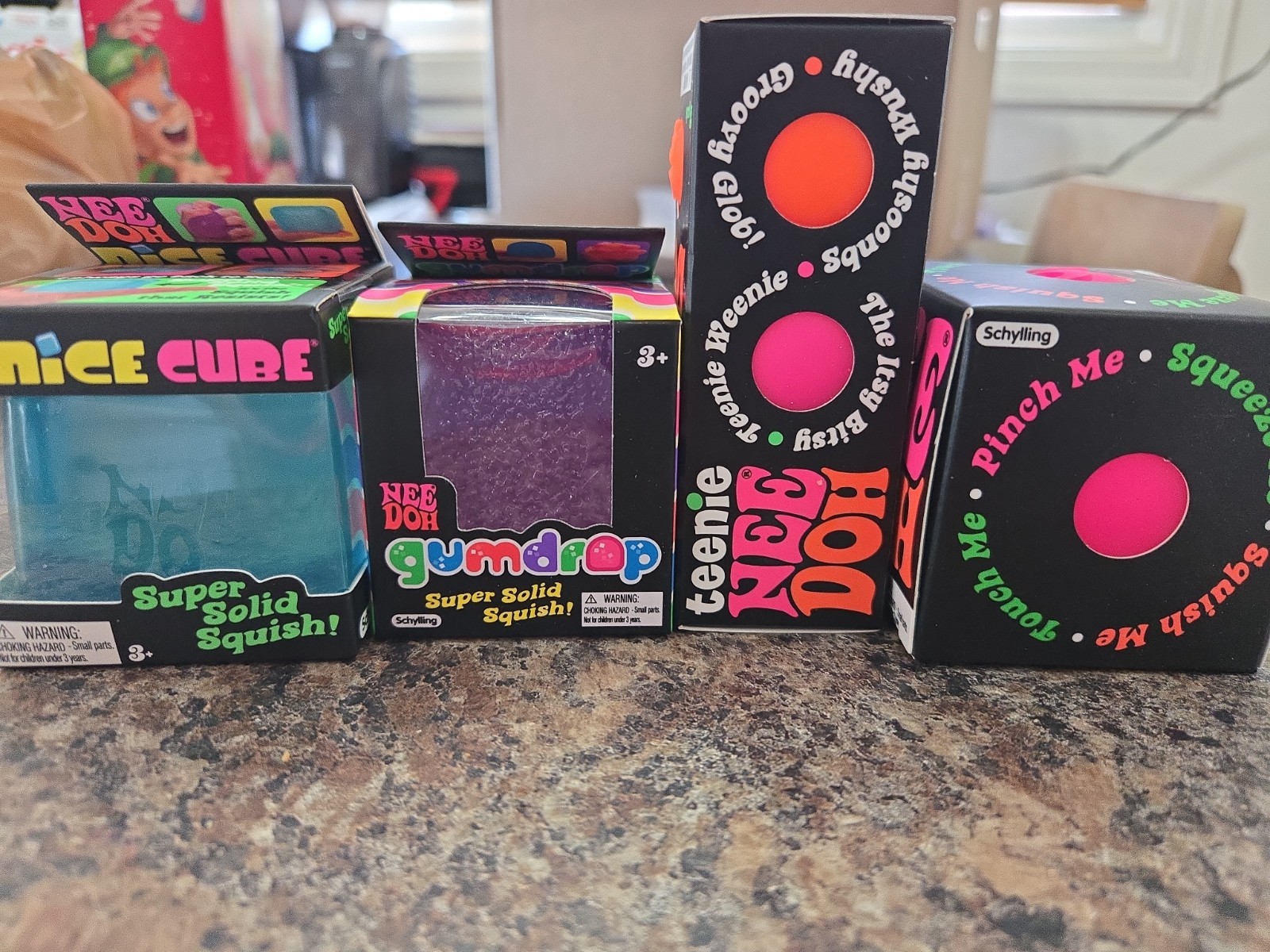NeeDoh 💗 Squishy BUNDLE SET LOT 4 items Viral Tiktok
