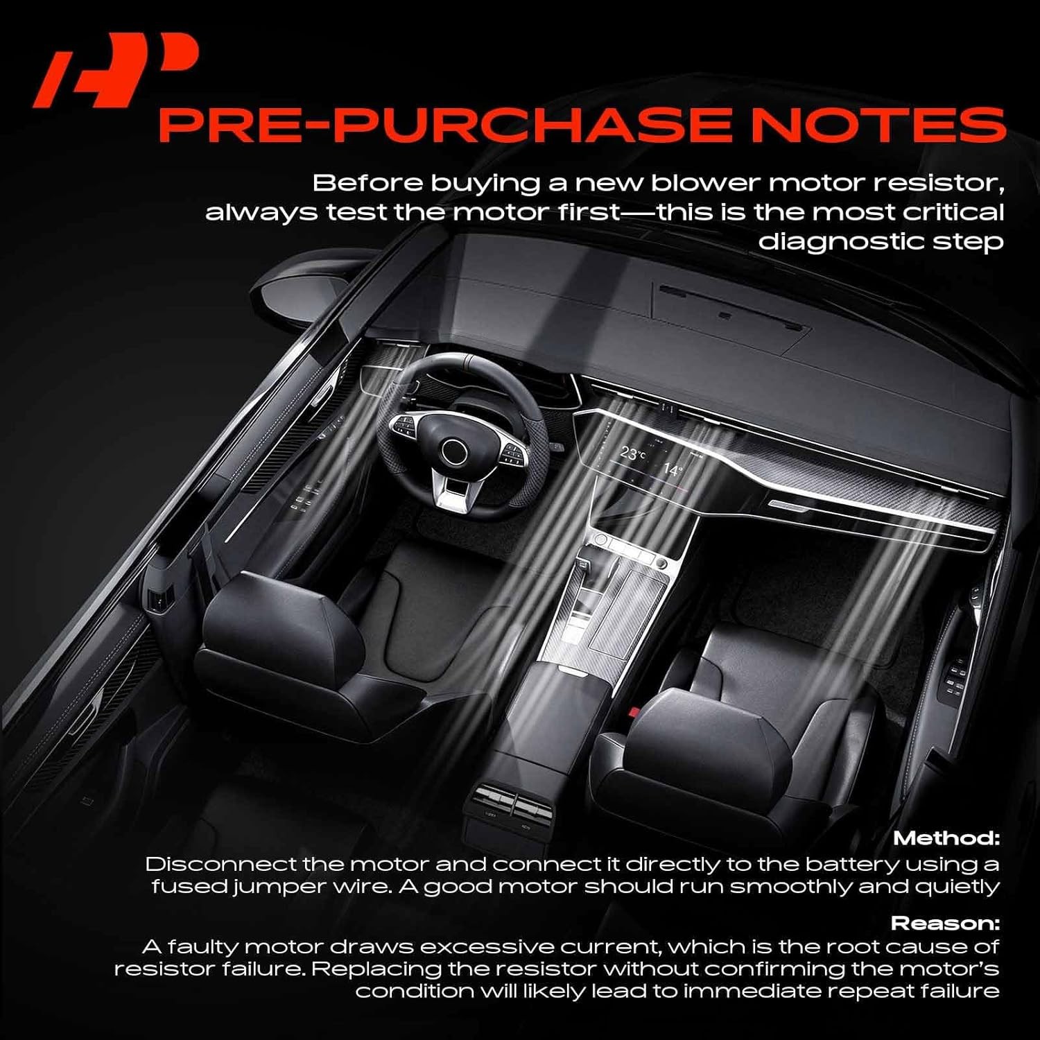 Front HVAC Blower Motor Resistor Compatible with Jeep Grand Cherokee & Dodge