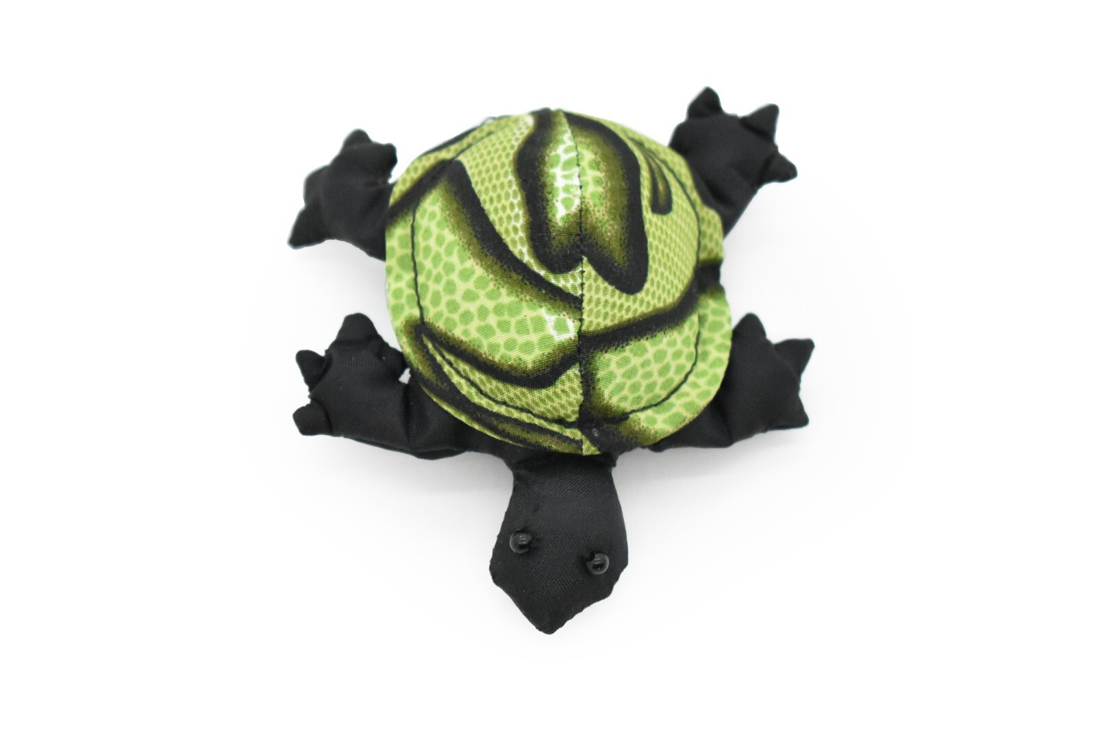 Turtle, Green, Hand Made Thailand Sand Creatures, Toy, Paper Weight Cornhole 3″