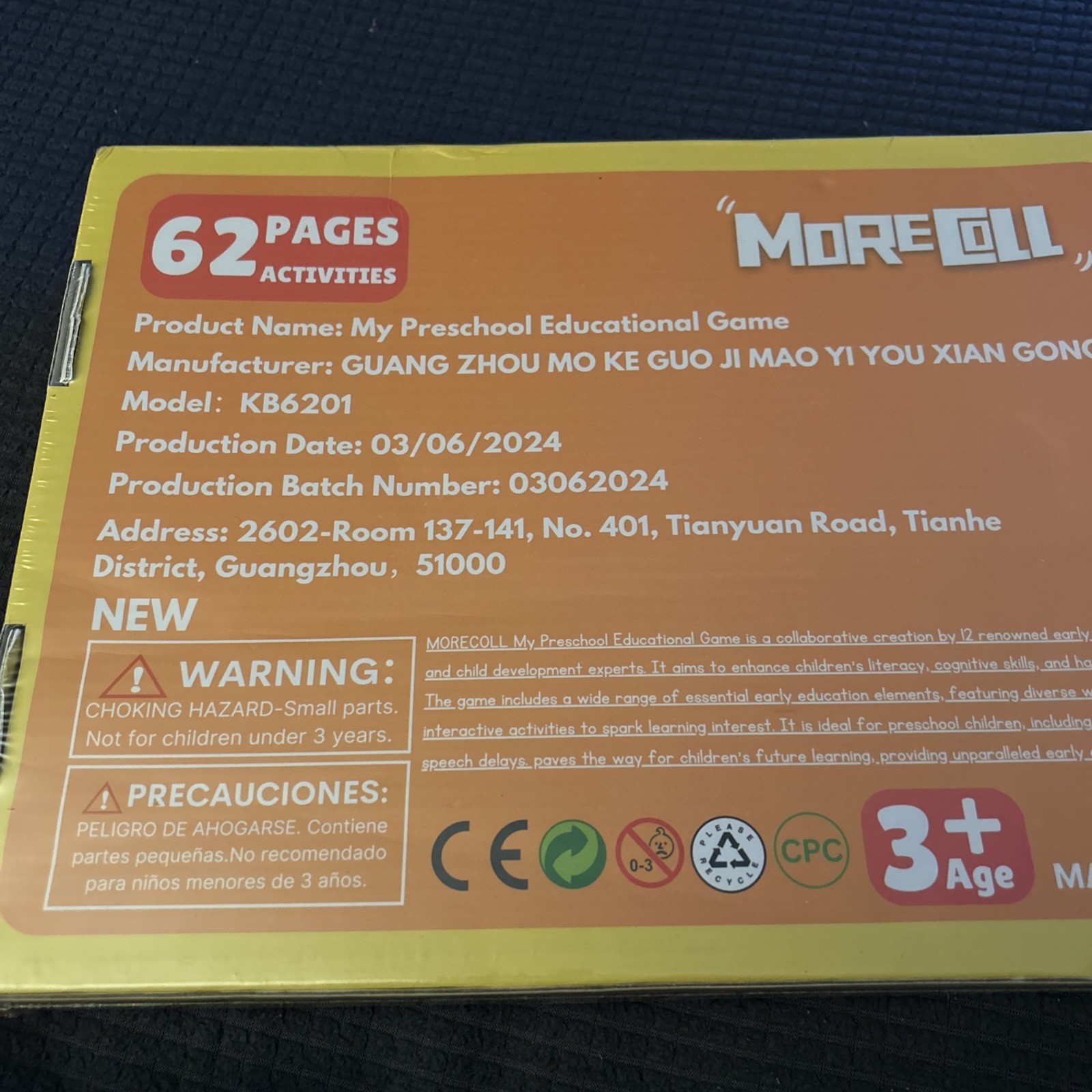 NEW My Preschool Educational Game – 62 Pages Of Activities Sealed