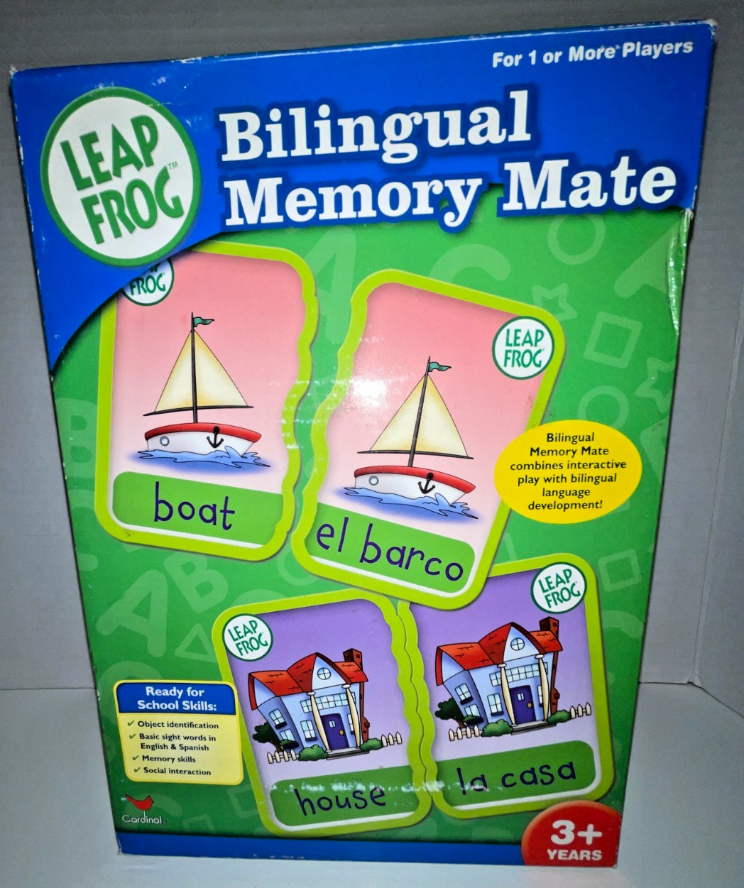 Leap Frog Bilingual Spanish Memory Mate Memory Cards game