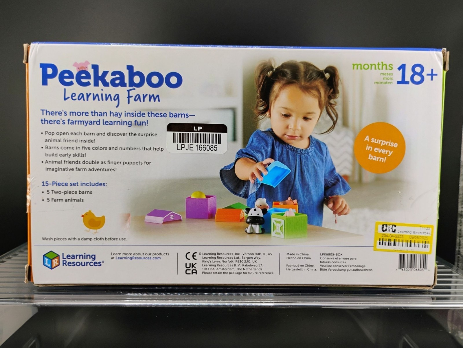 Learning Resources Peekaboo Learning Farm Educational Toy Set