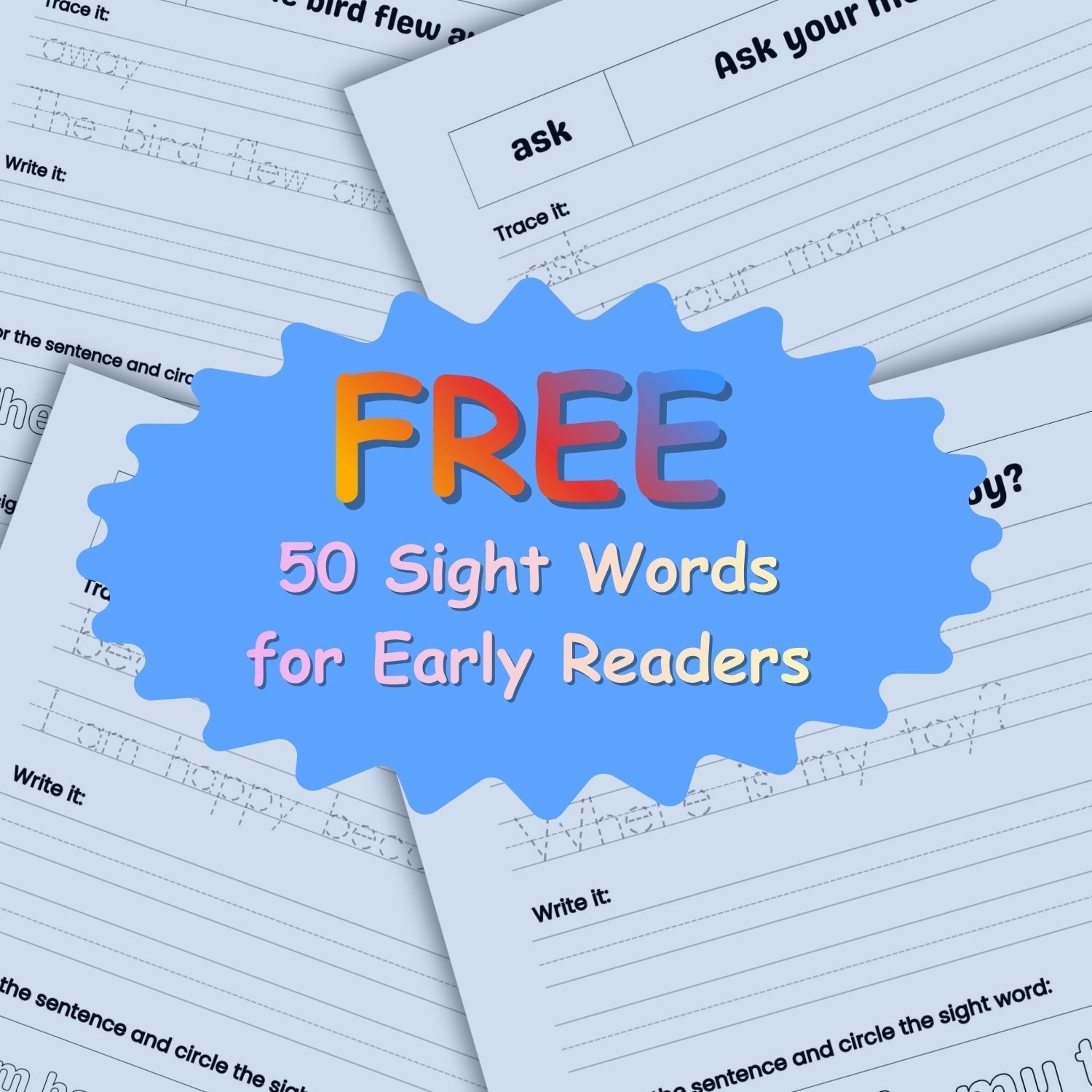 100 Advanced Sight Words Worksheets for Kids Ages 6–9 | Printable