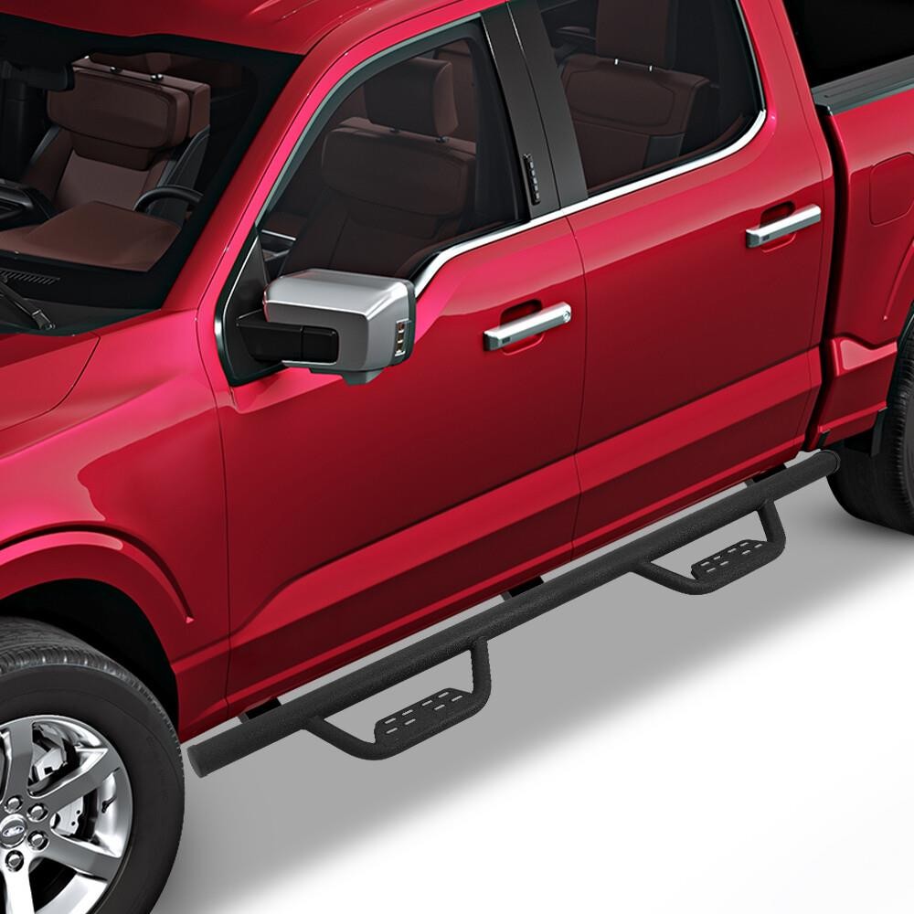 07-19 Chevy Silverado GMC Sierra Double Cab 3″ Running Boards Side Step Down