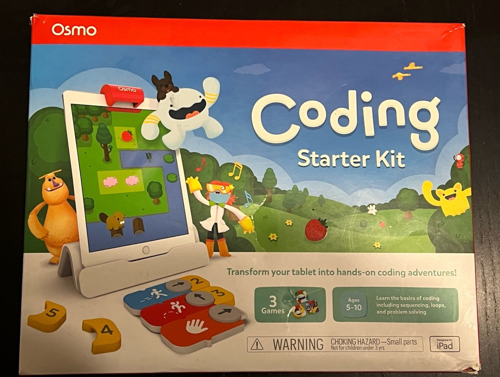 Osmo Coding Starter Kit for iPad, Ages 5-10, Age Level 8-11 Years