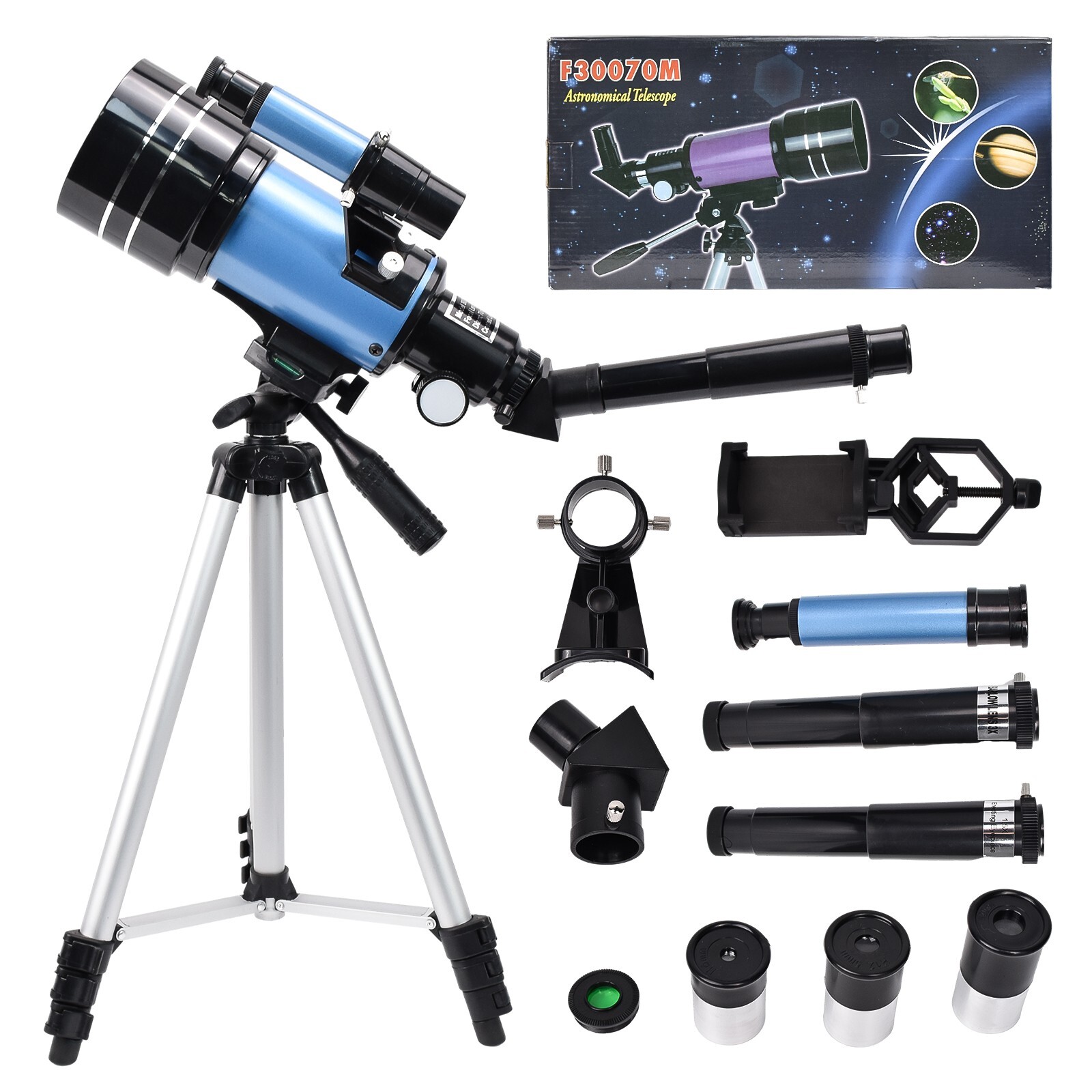 Professional Astronomical Telescope with High Tripod Lunar Mirror HD Viewing