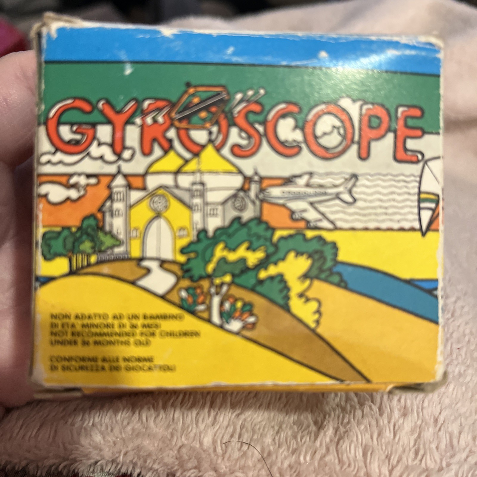 Vintage NAVIR SPACE WONDER GYROSCOPE. DEFIES GRAVITY! Red And Black With Box
