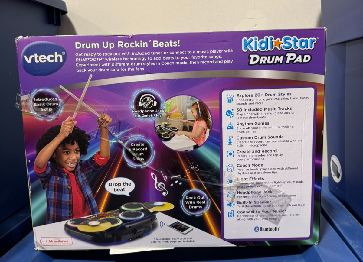 VTech Kidi Star Drum Pad – Interactive Music Play Toy (Read Description)
