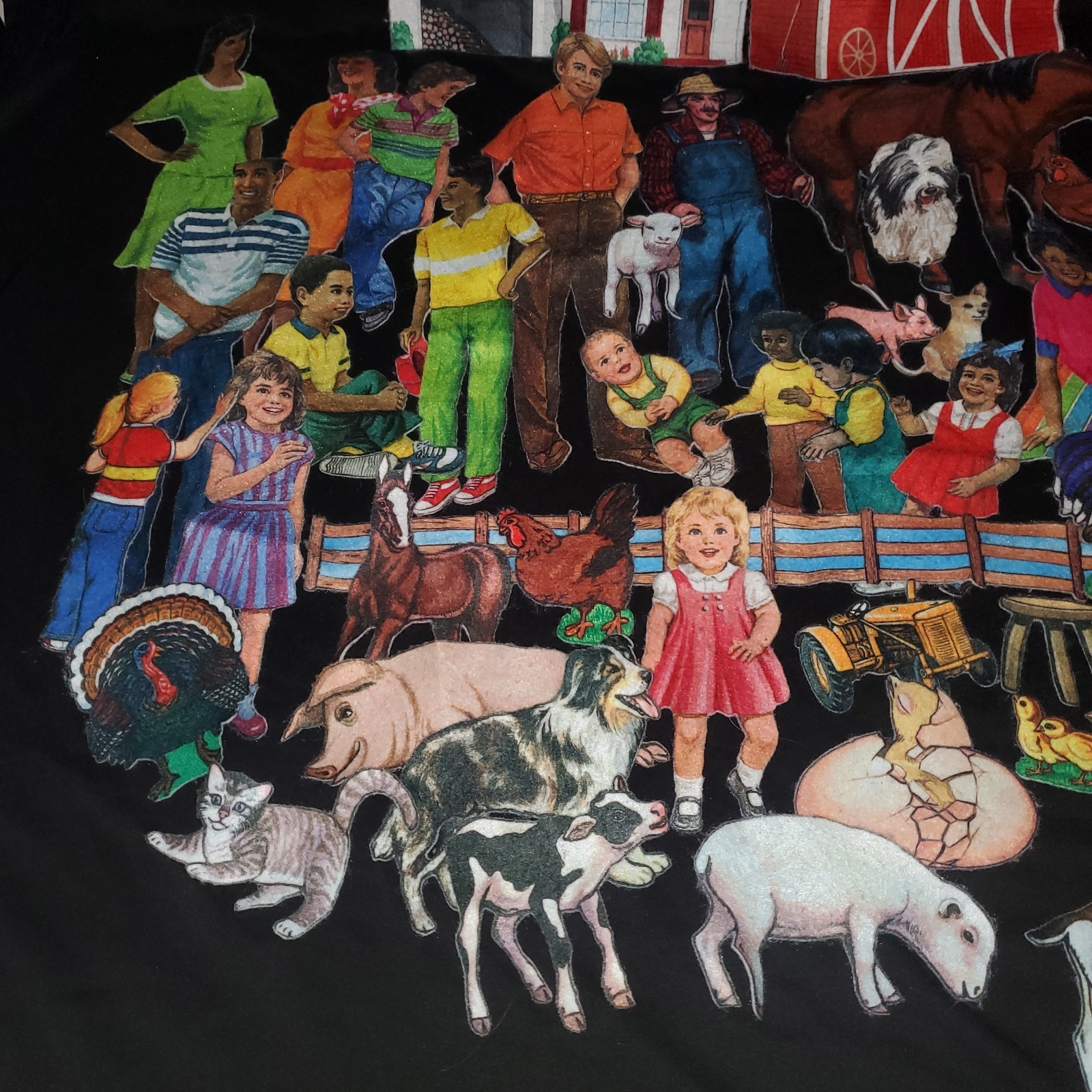 Vintage Felt Farm Storyboard Storytelling Lot, Educational, Homeschooling