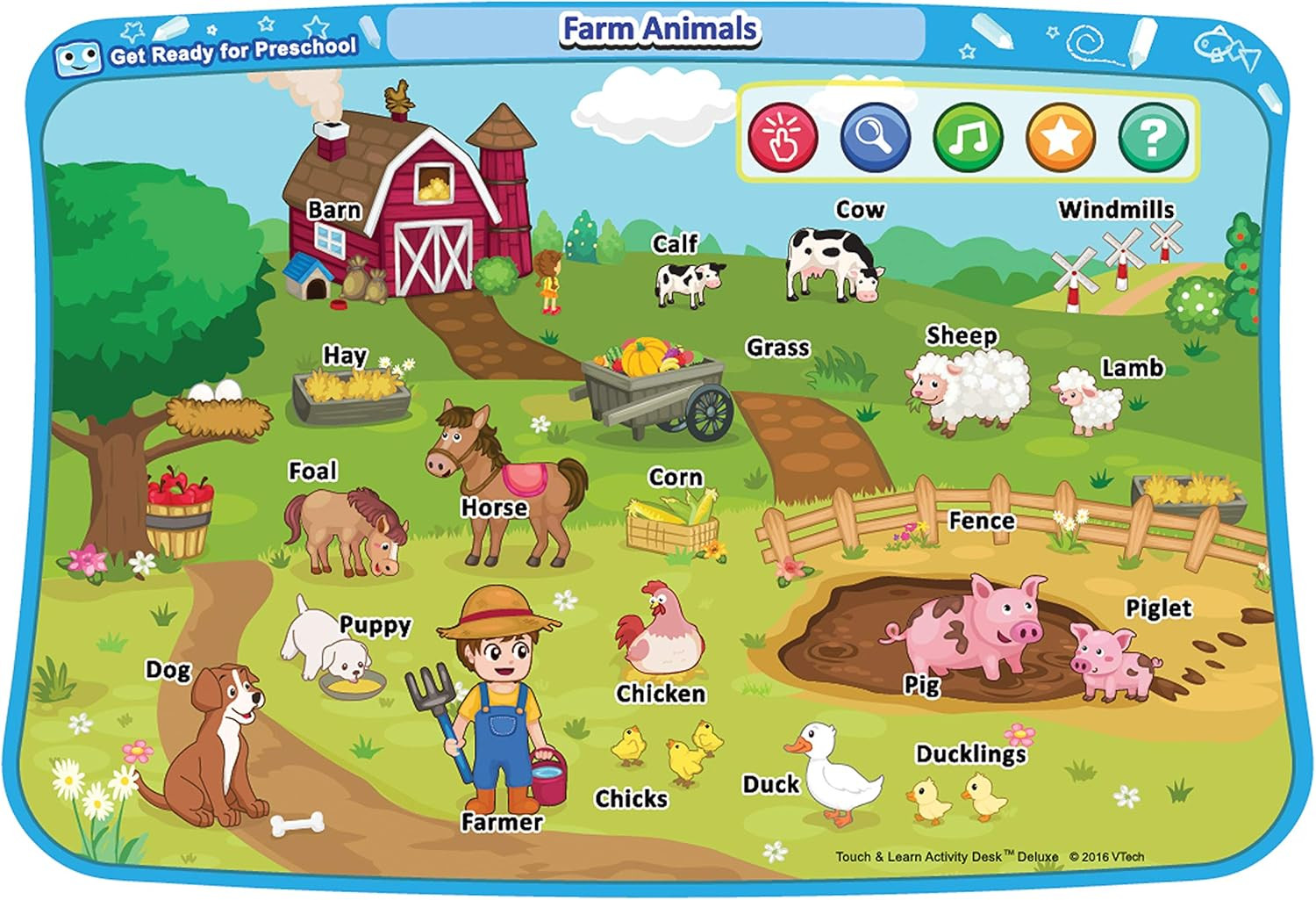 Vtech Touch and Learn Activity Desk Deluxe Expansion Pack – Get Ready for Presch