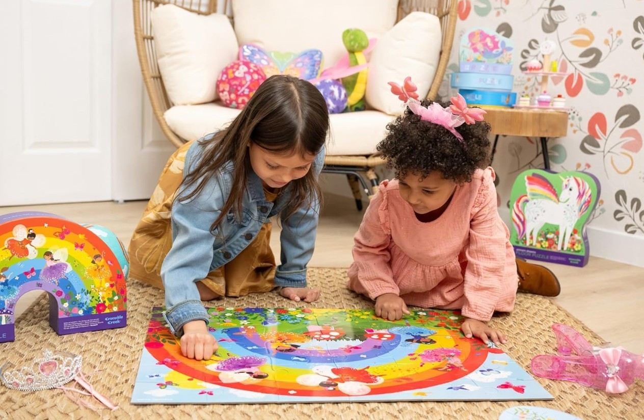 CROCODILE CREEK Butterfly Garden 36pc Large Puzzle Kids Ages 3+ (20″ x 27”) NEW